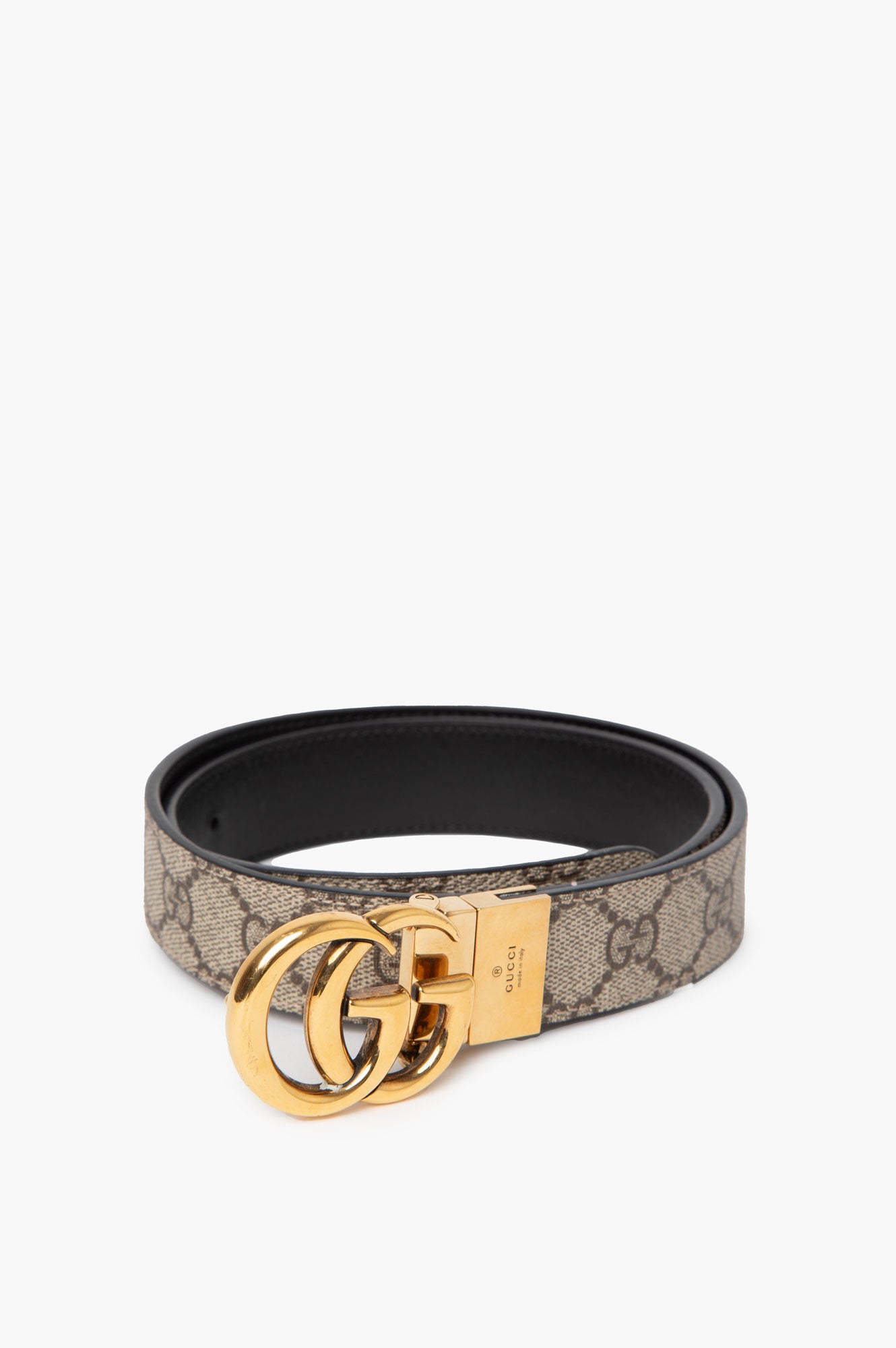 Gucci GG Monogram Reversible Belt Size 75