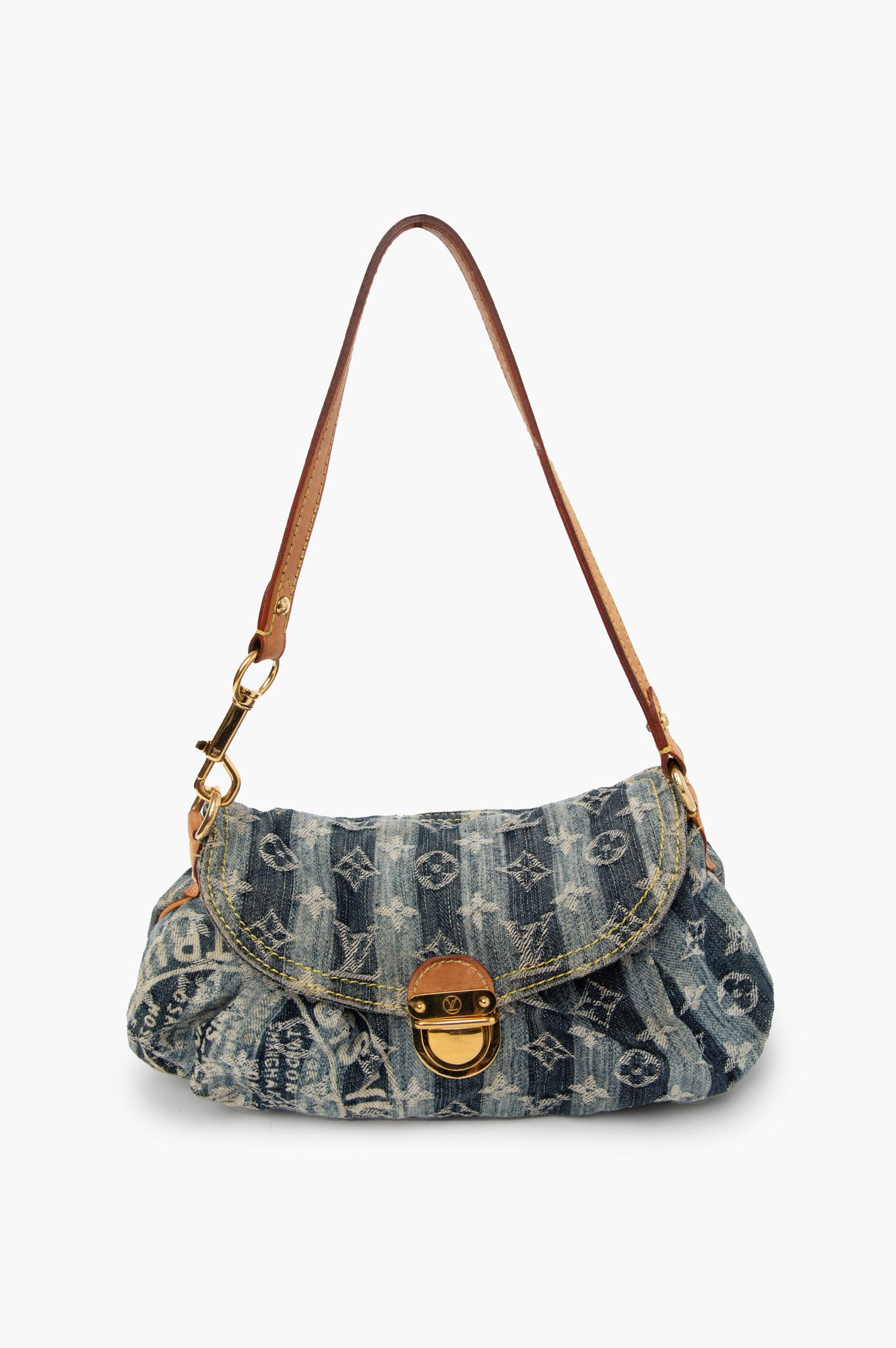 Louis Vuitton Blue Monogram Denim Mini Pleaty Raye Bag