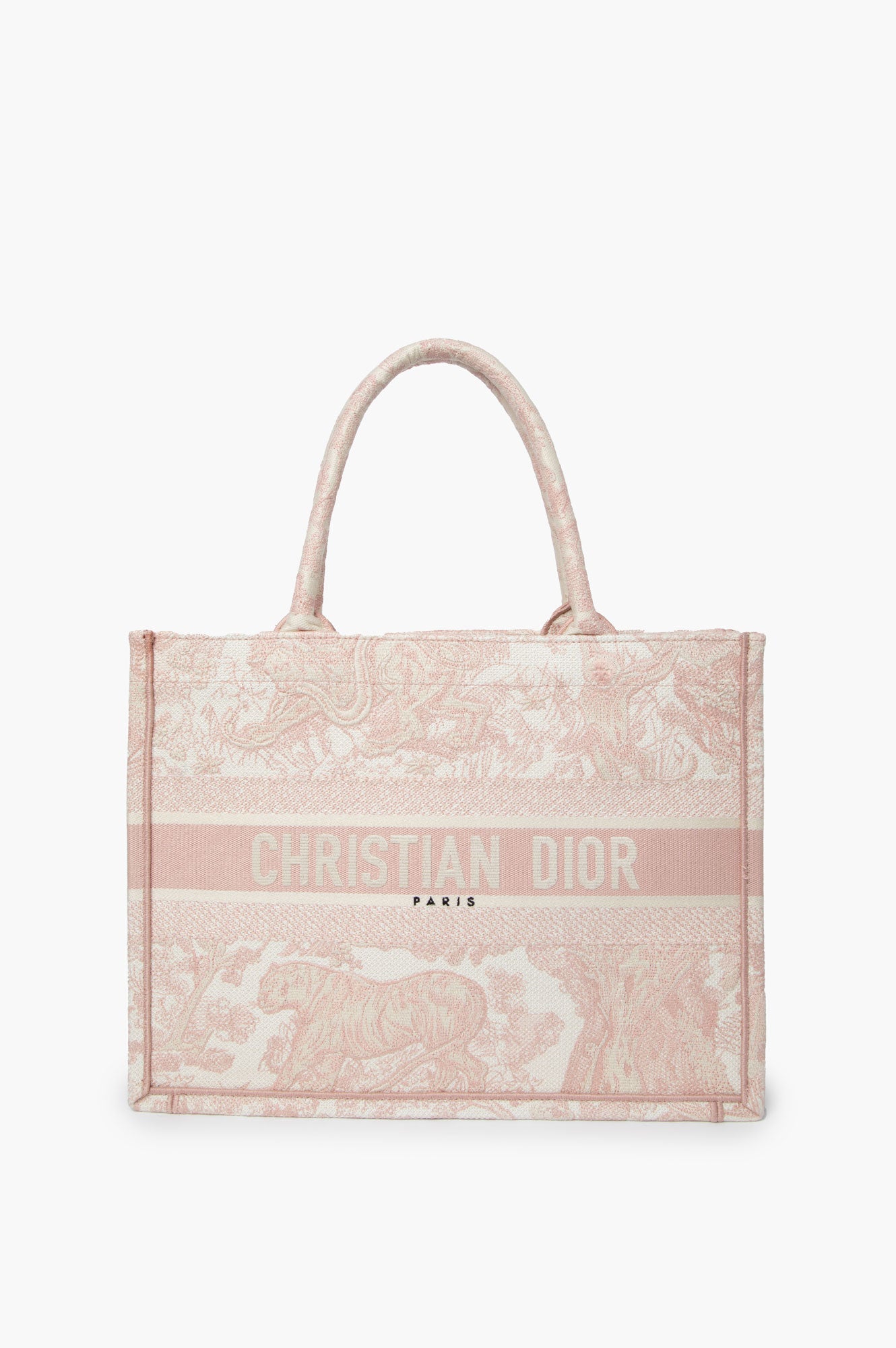 Christian Dior Pink Medium Book Tote Bag