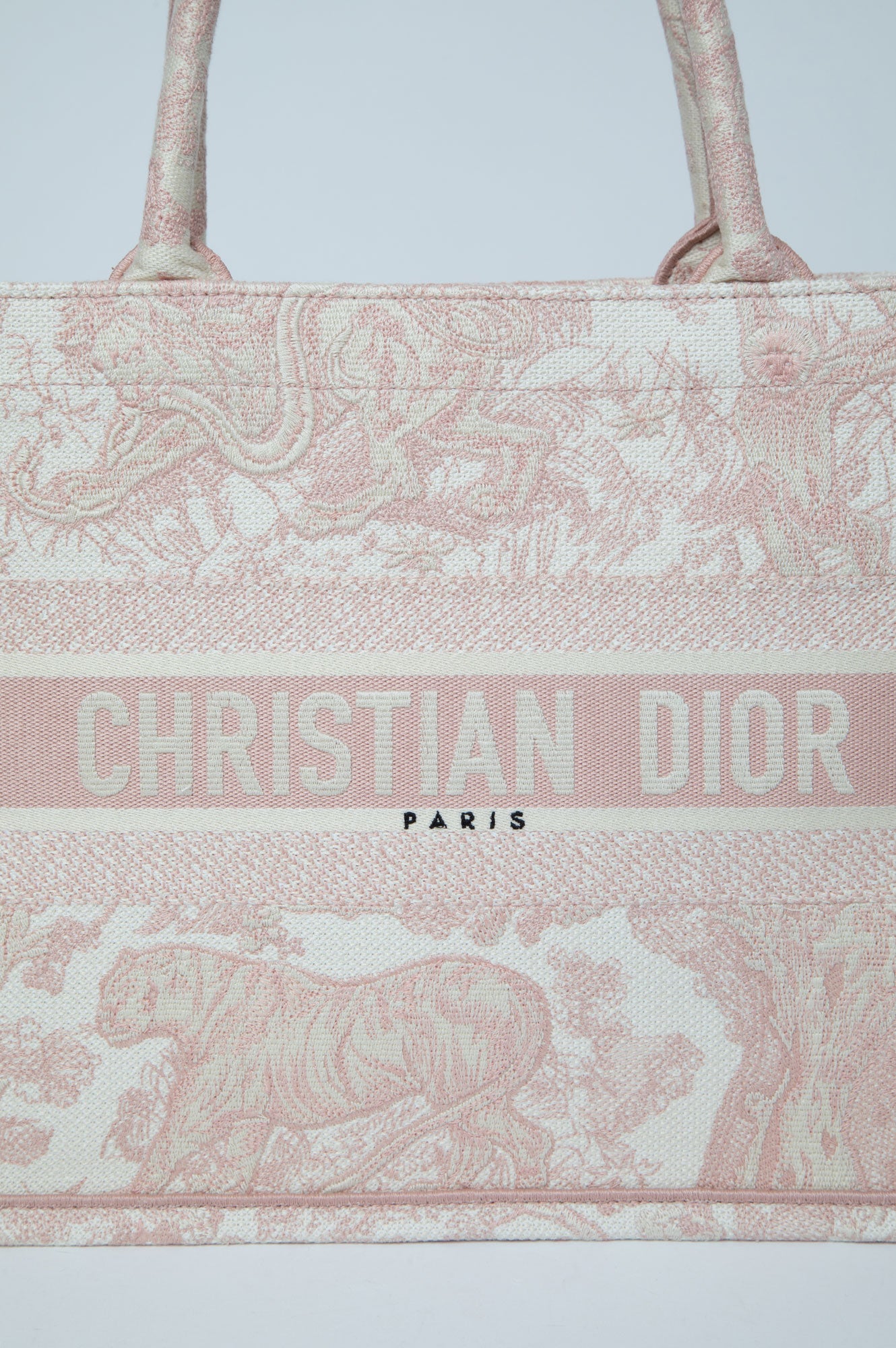Christian Dior Pink Medium Book Tote Bag