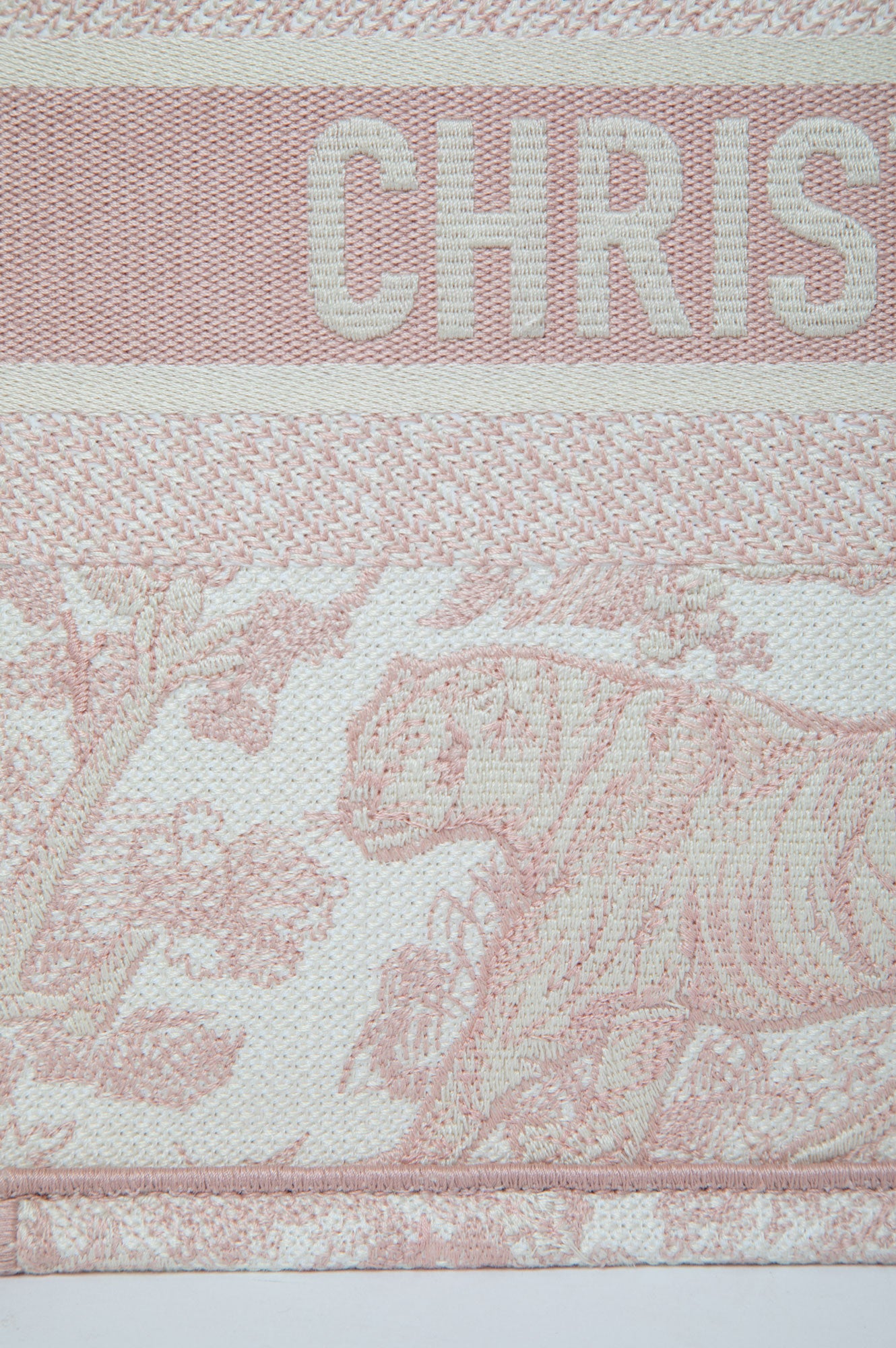 Christian Dior Pink Medium Book Tote Bag