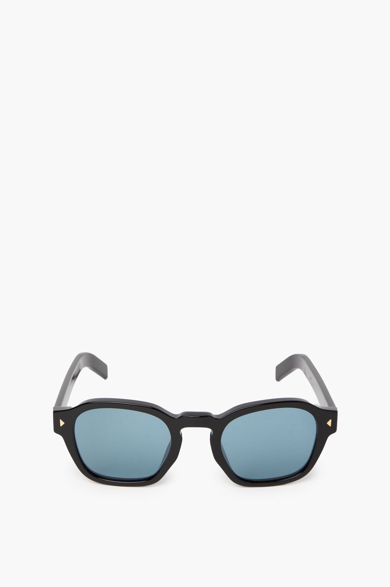 Prada Black Square with Turquoise Sunglasses