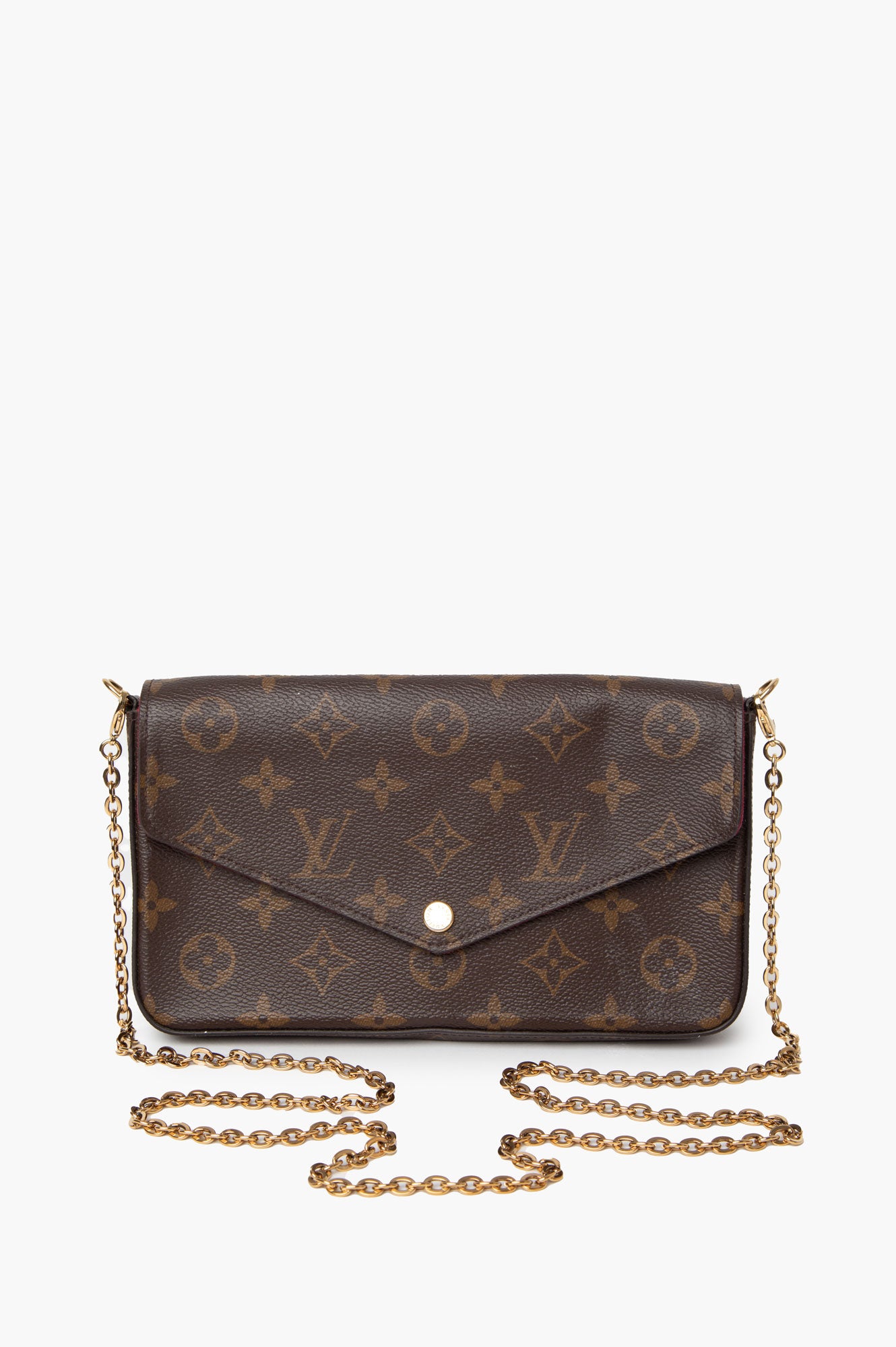 Louis Vuitton Brown Monogram Pochette Felicie Crossbody Bag