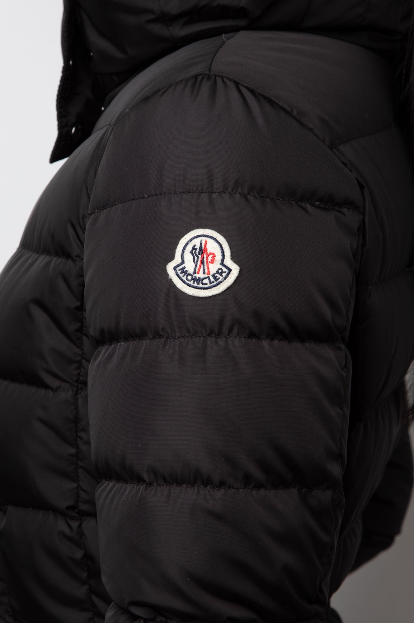 Moncler Black Long Down Jacket Size 0