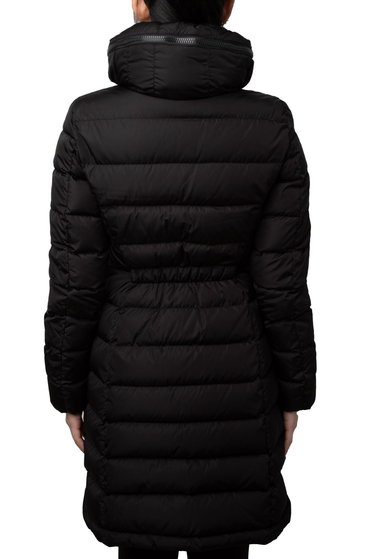 Moncler Black Long Down Jacket Size 0