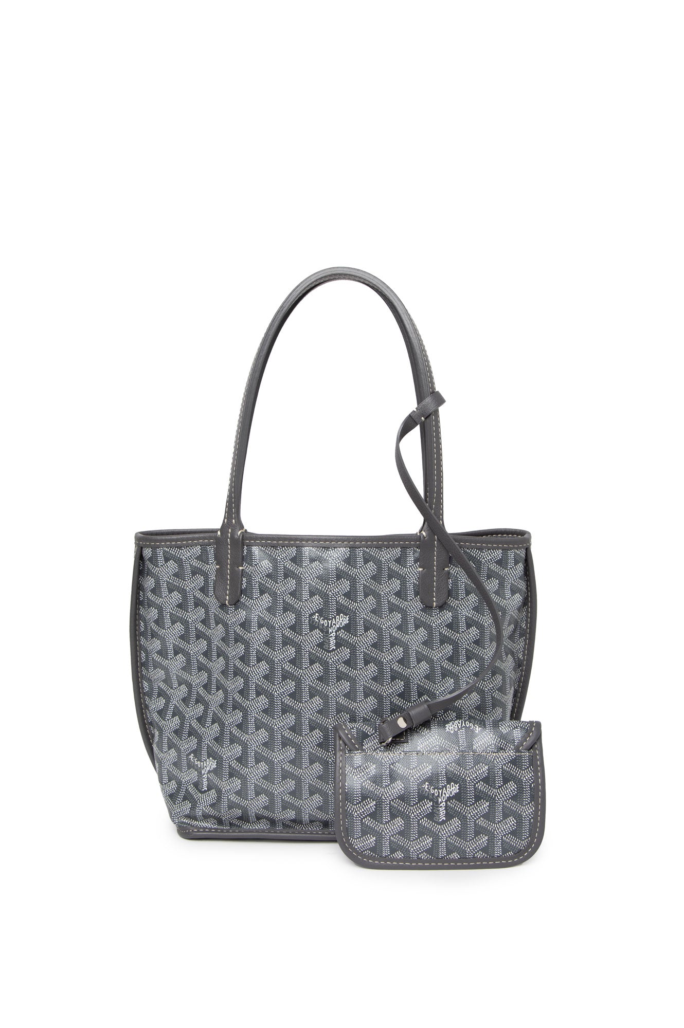 Goyard 2022 Grey Anjou Mini Tote Bag
