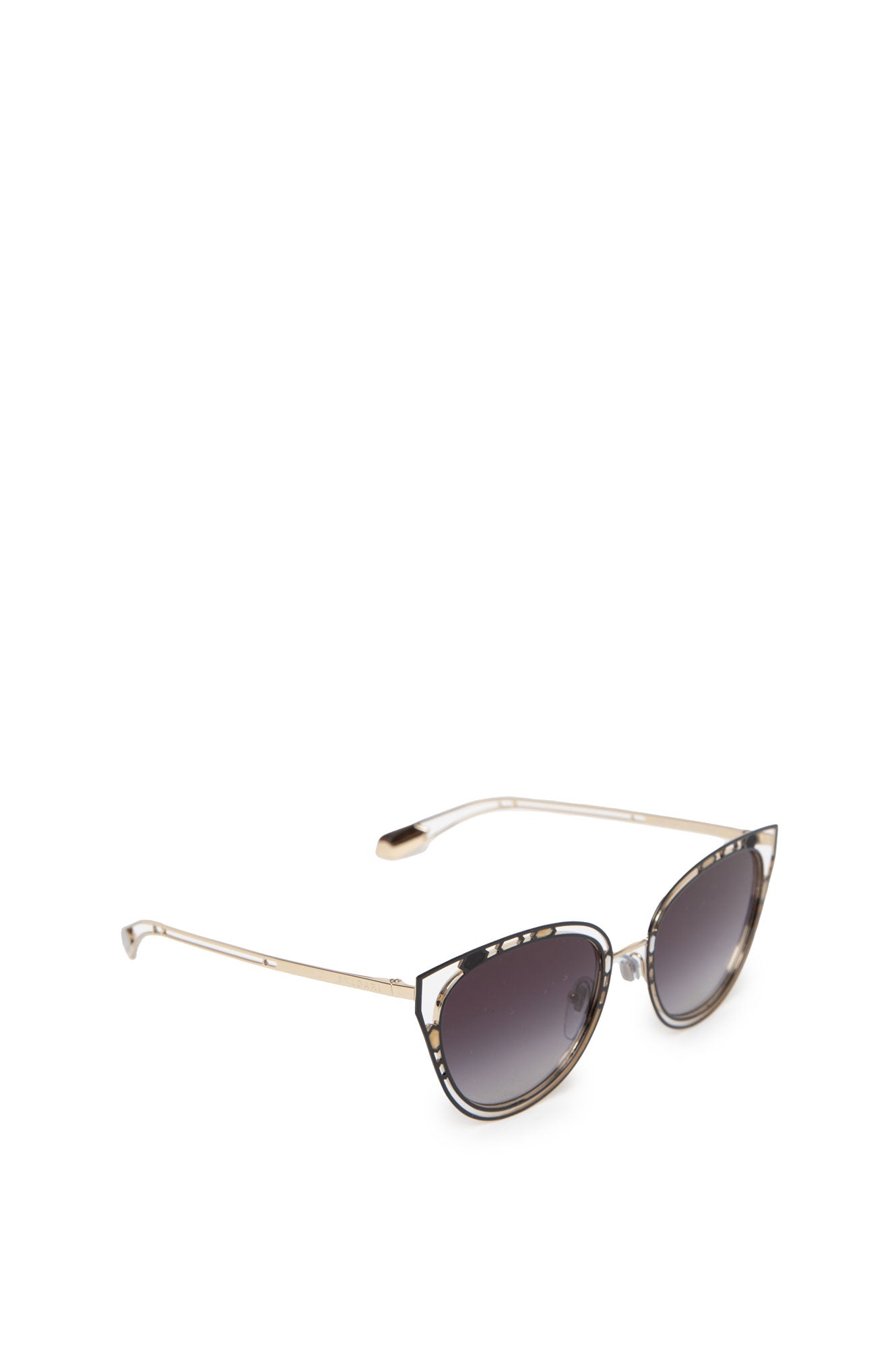 Bvlgari Gold Frame Cat Eye Sunglasses