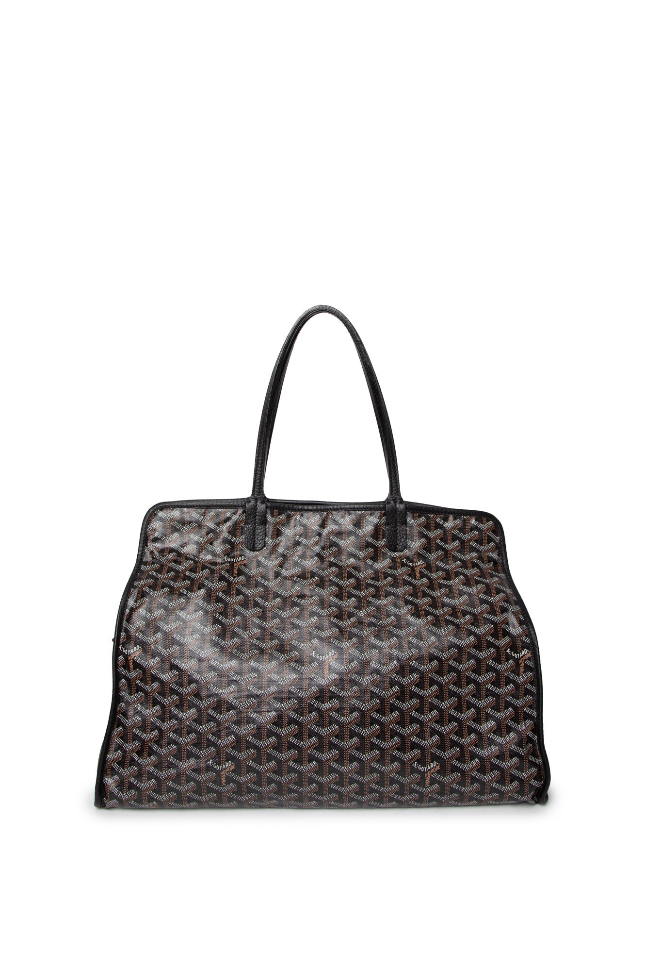 Goyard Black Goyardine Sac Hardy PM Tote Bag