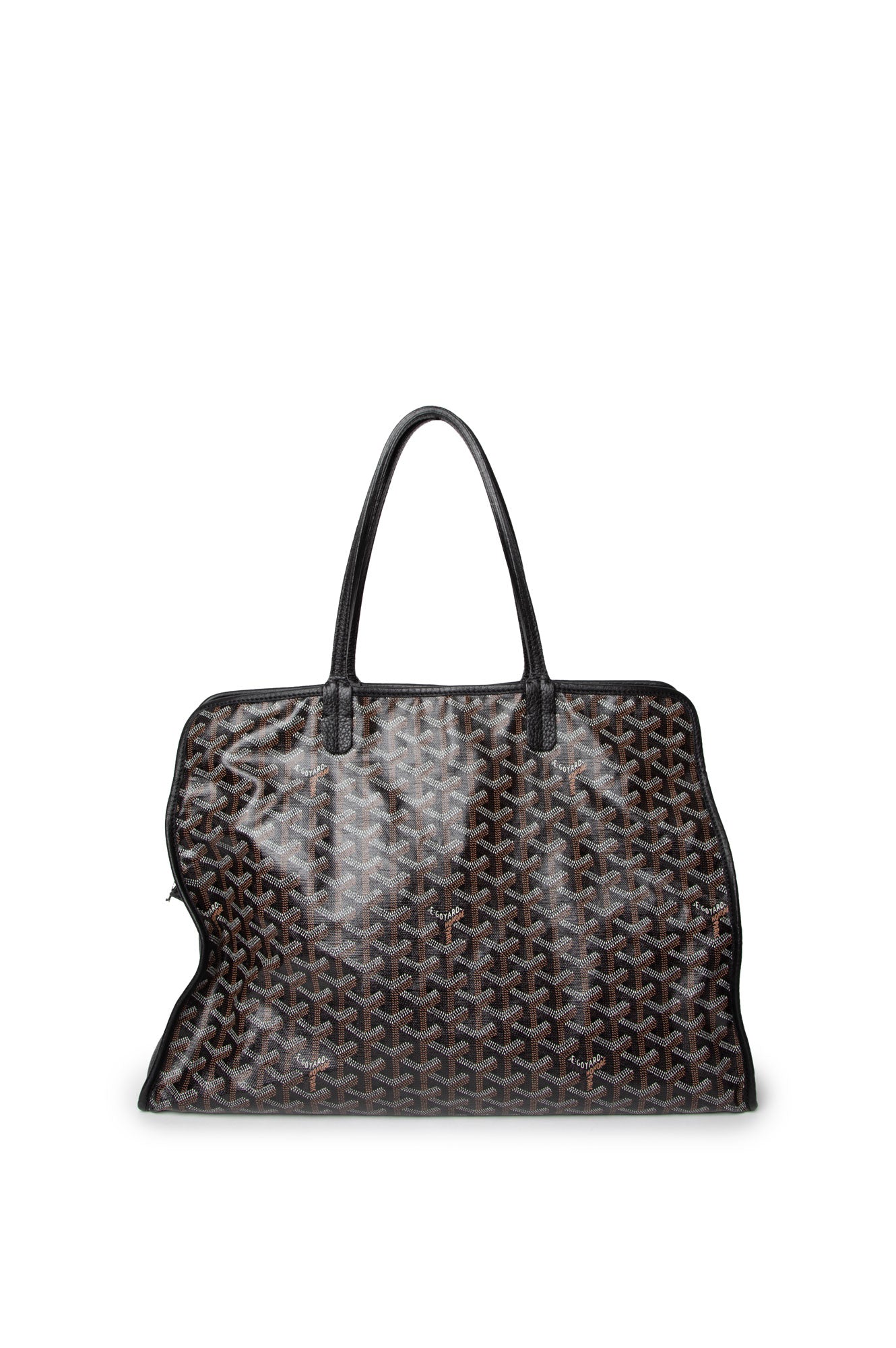 Goyard Black Goyardine Sac Hardy PM Tote Bag
