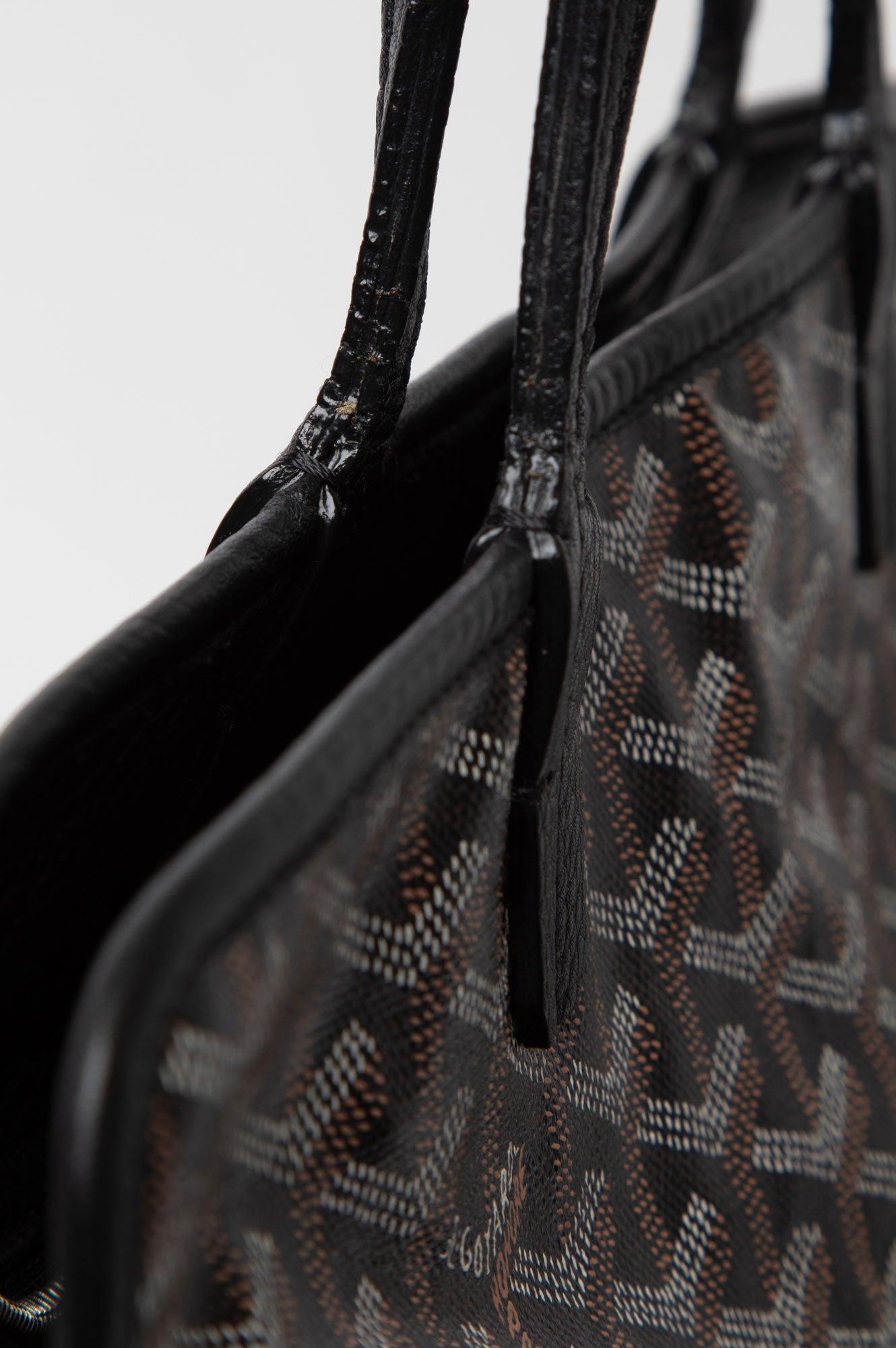 Goyard Black Goyardine Sac Hardy PM Tote Bag