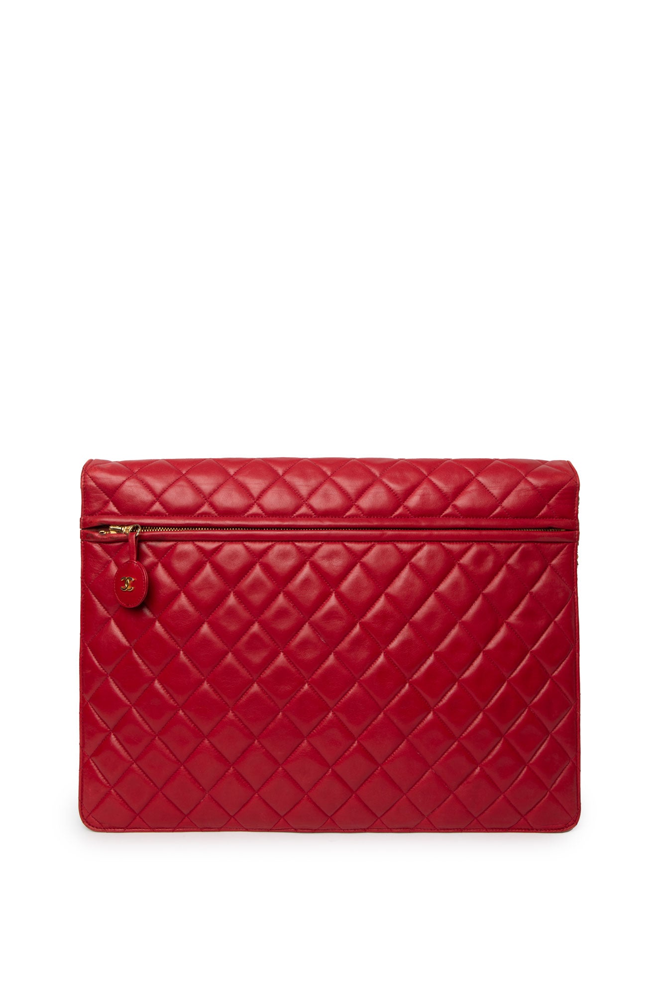 Chanel Vintage Red Classic 3 Way Flap Bag