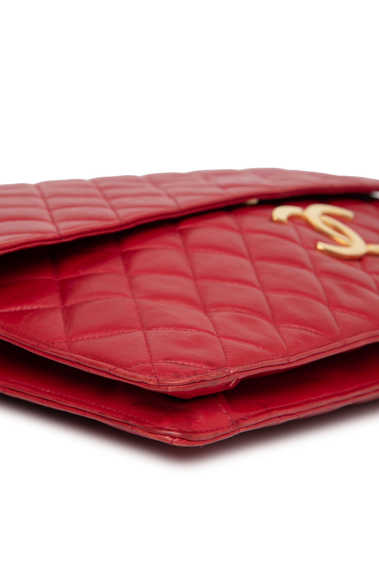 Chanel Vintage Red Classic 3 Way Flap Bag