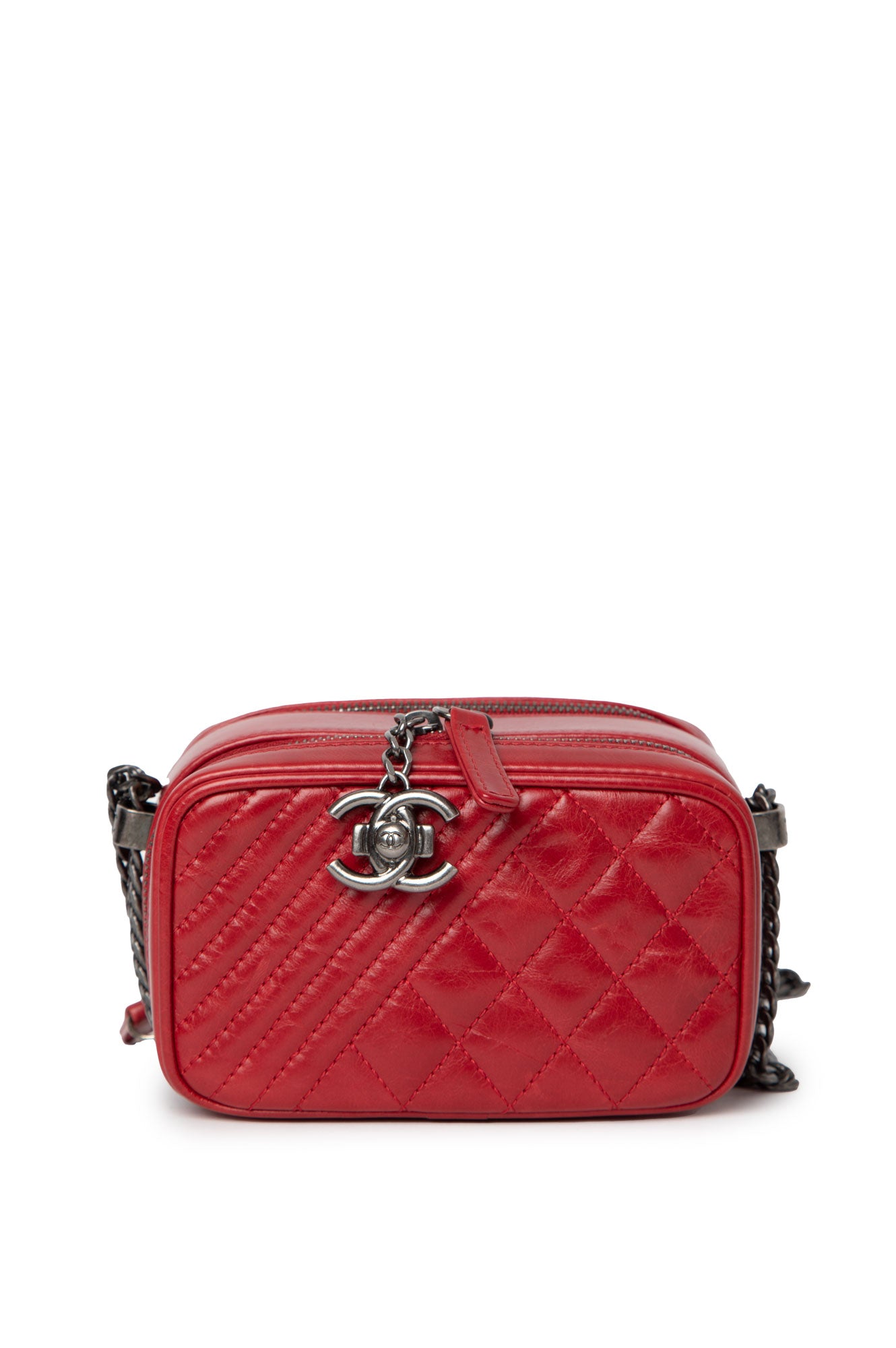 Chanel Red Mini Coco Boy Camera Bag