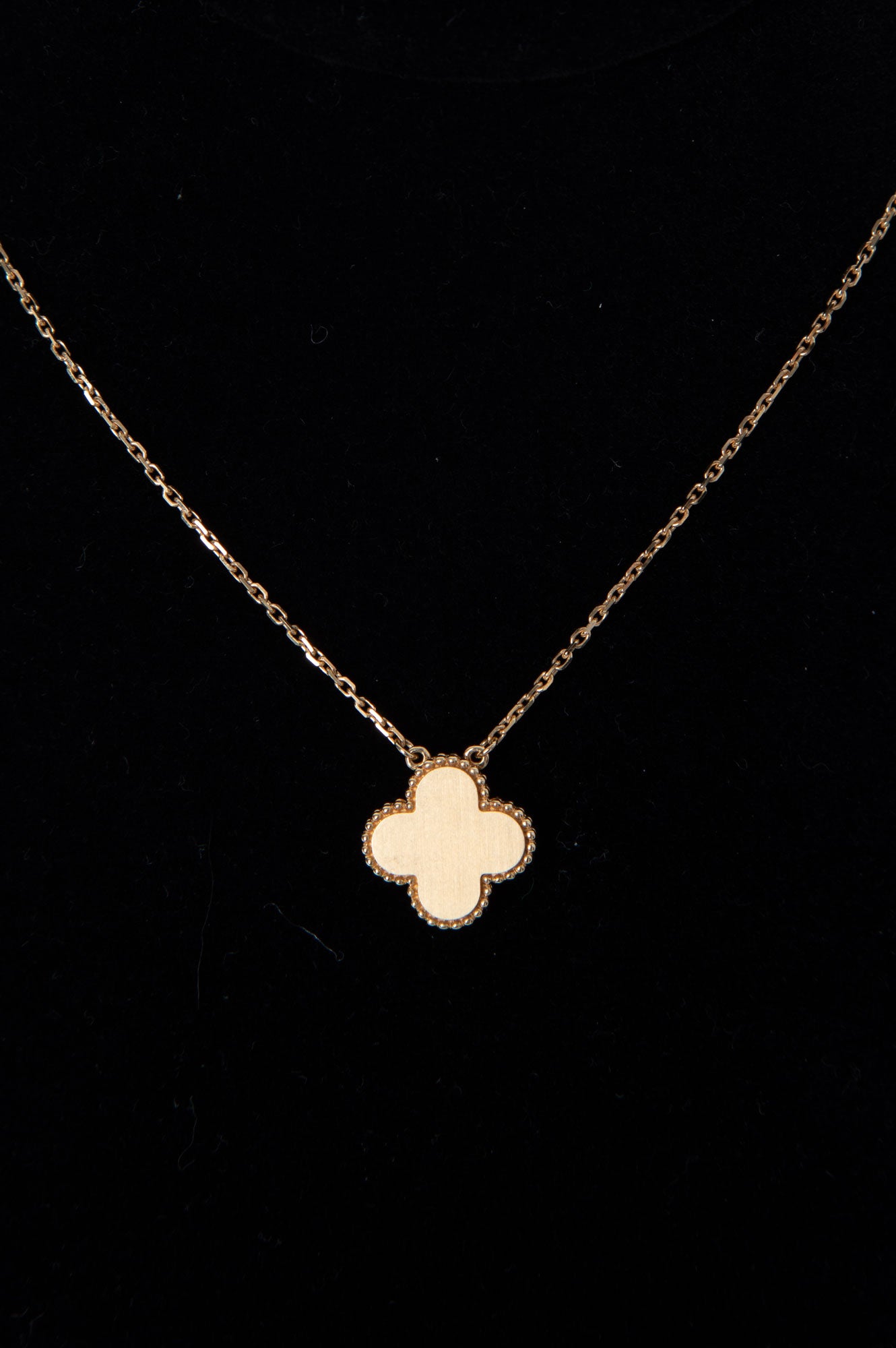 Van Cleef & Arpels Gold With White Pearl and Diamond Necklace
