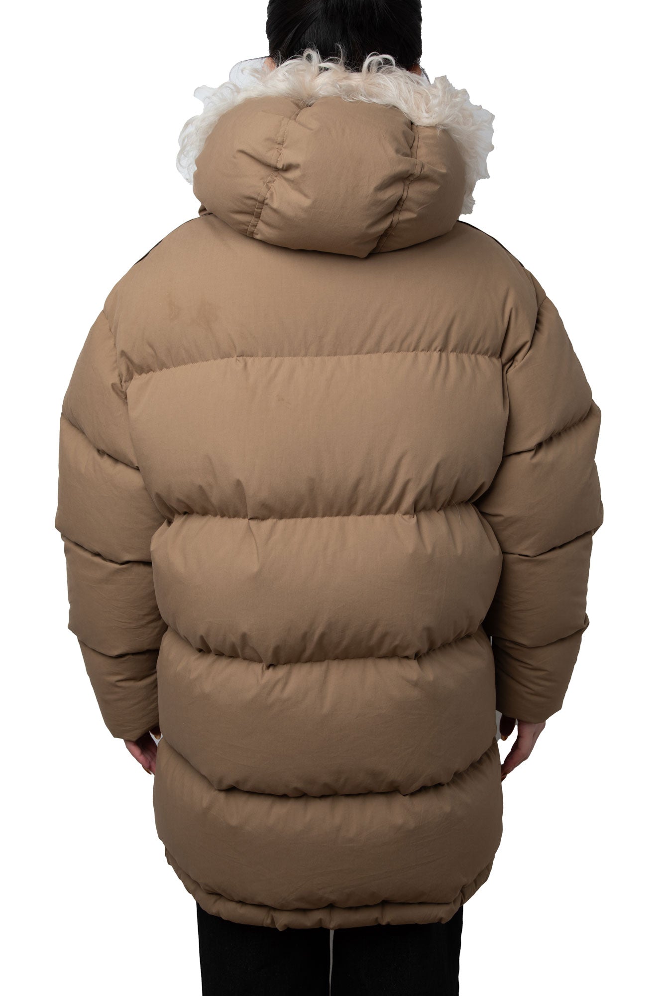 Gucci Brown Jacket With Fur Hood Men’s 38