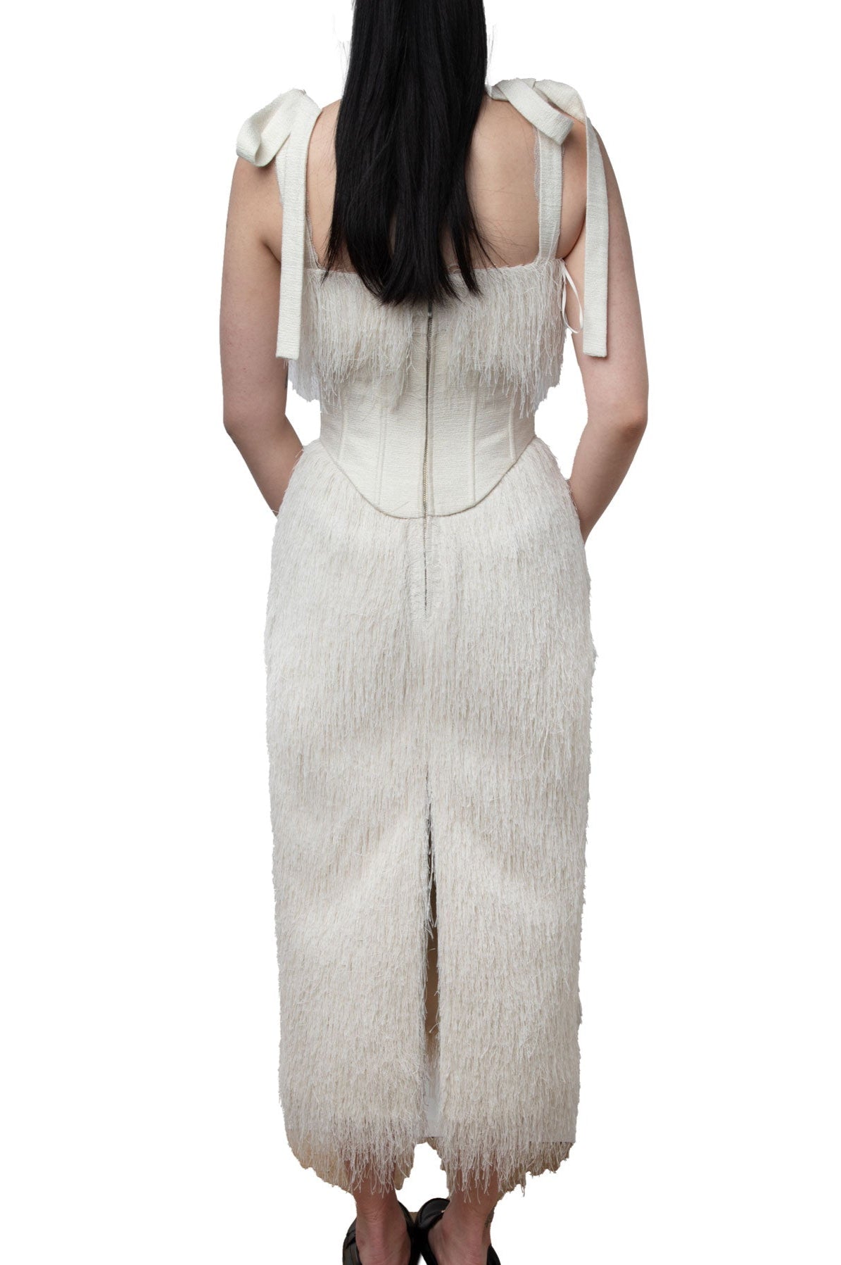 Monstand White Andrea Dress Size S