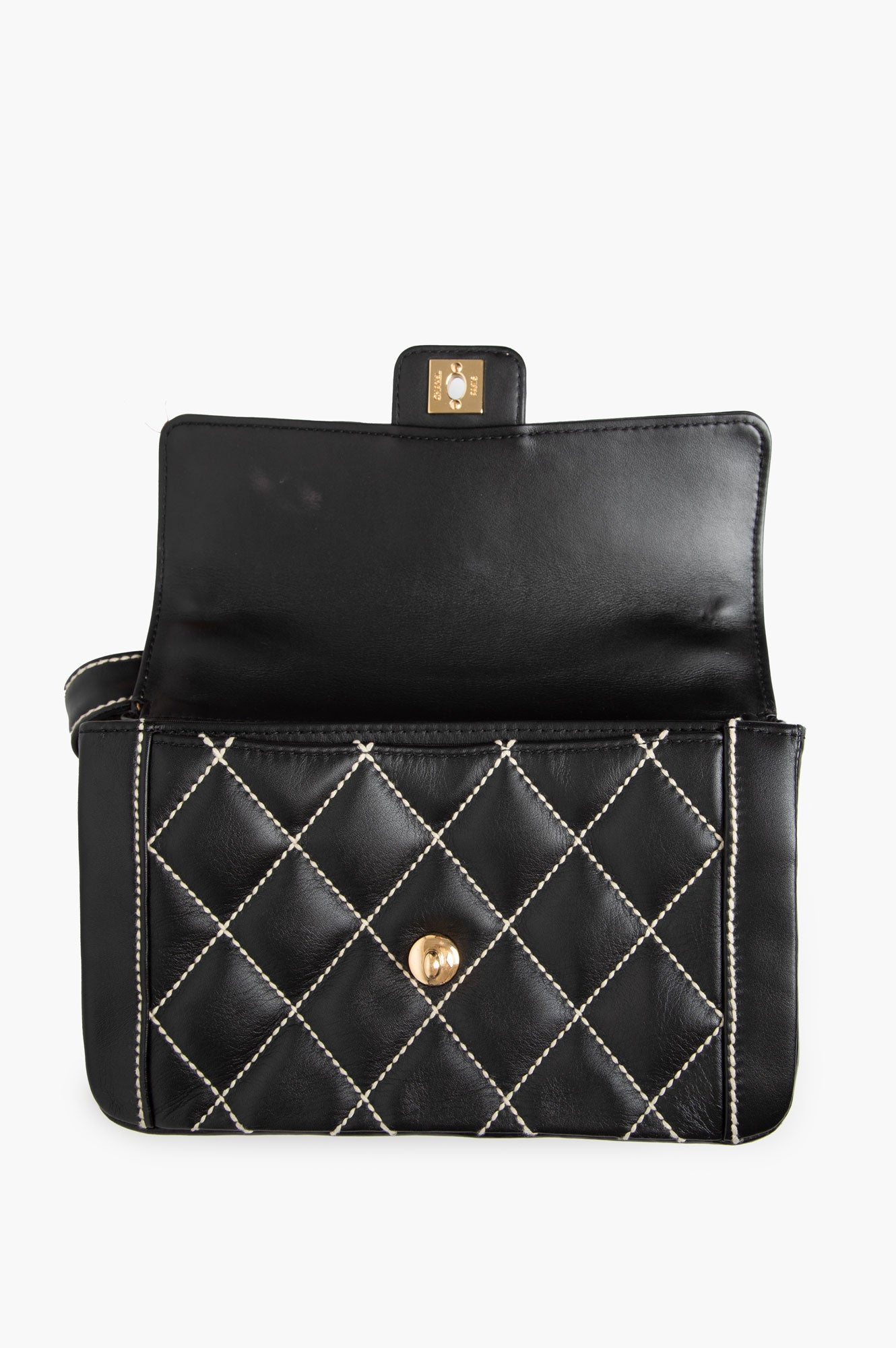 Chanel 2005 Black Wild Stitch Flap Bag