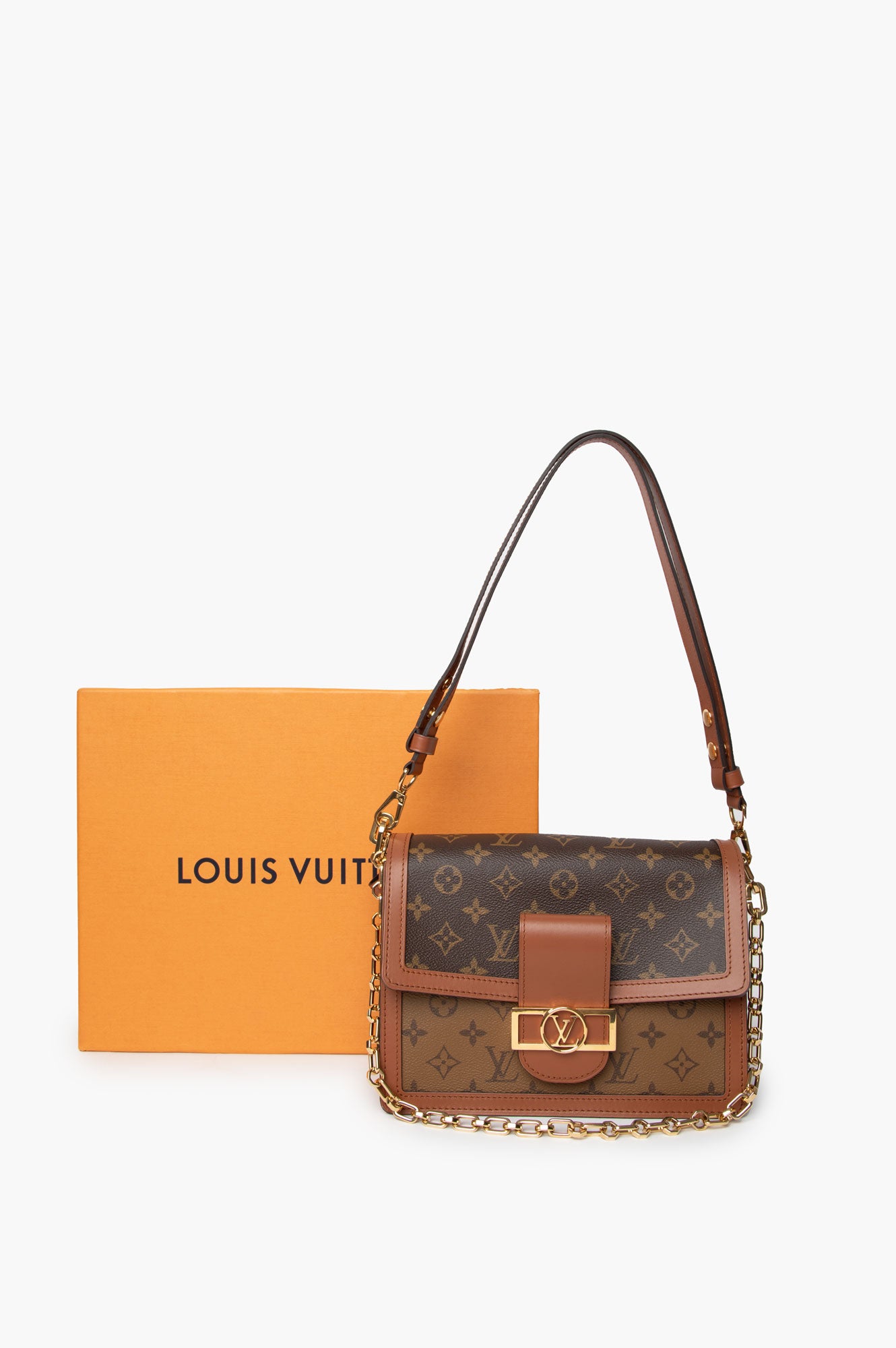 Louis Vuitton Brown Mongram Dauphine MM Bag