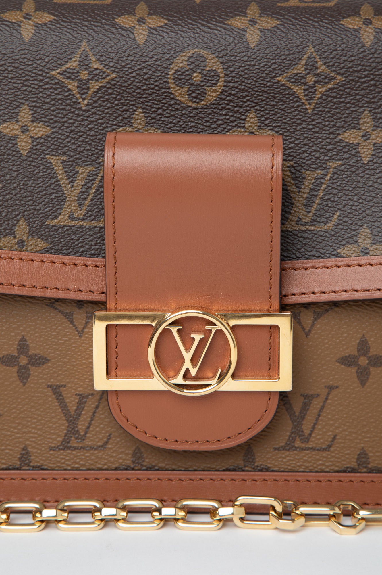 Louis Vuitton Brown Mongram Dauphine MM Bag
