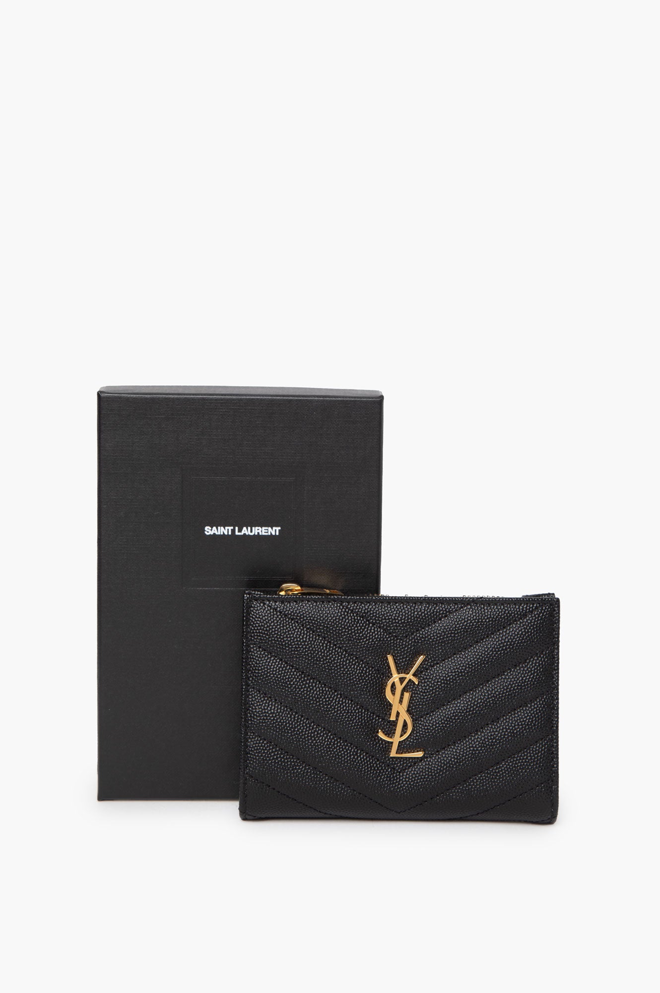 Saint Laurent Cassandre Matelasse Bi-fold Wallet
