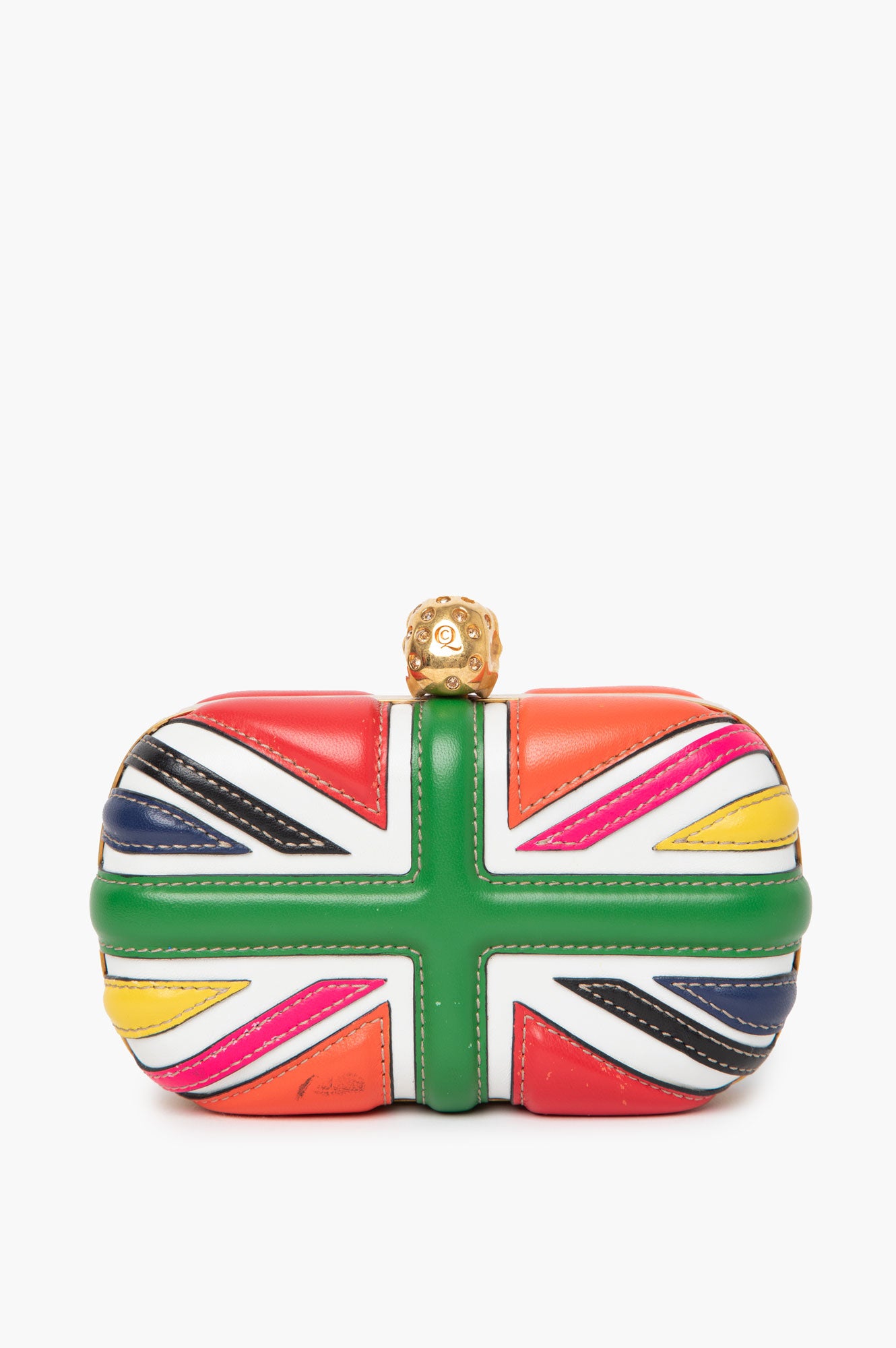 Alexander McQueen Britannia Skull-Clasp Clutch