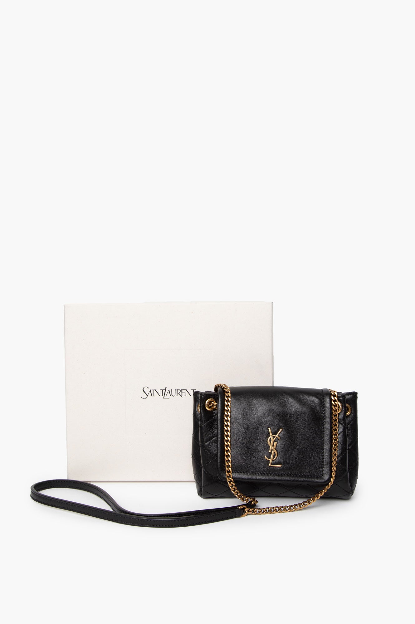 Saint Laurent Black Mini Nolita Bag