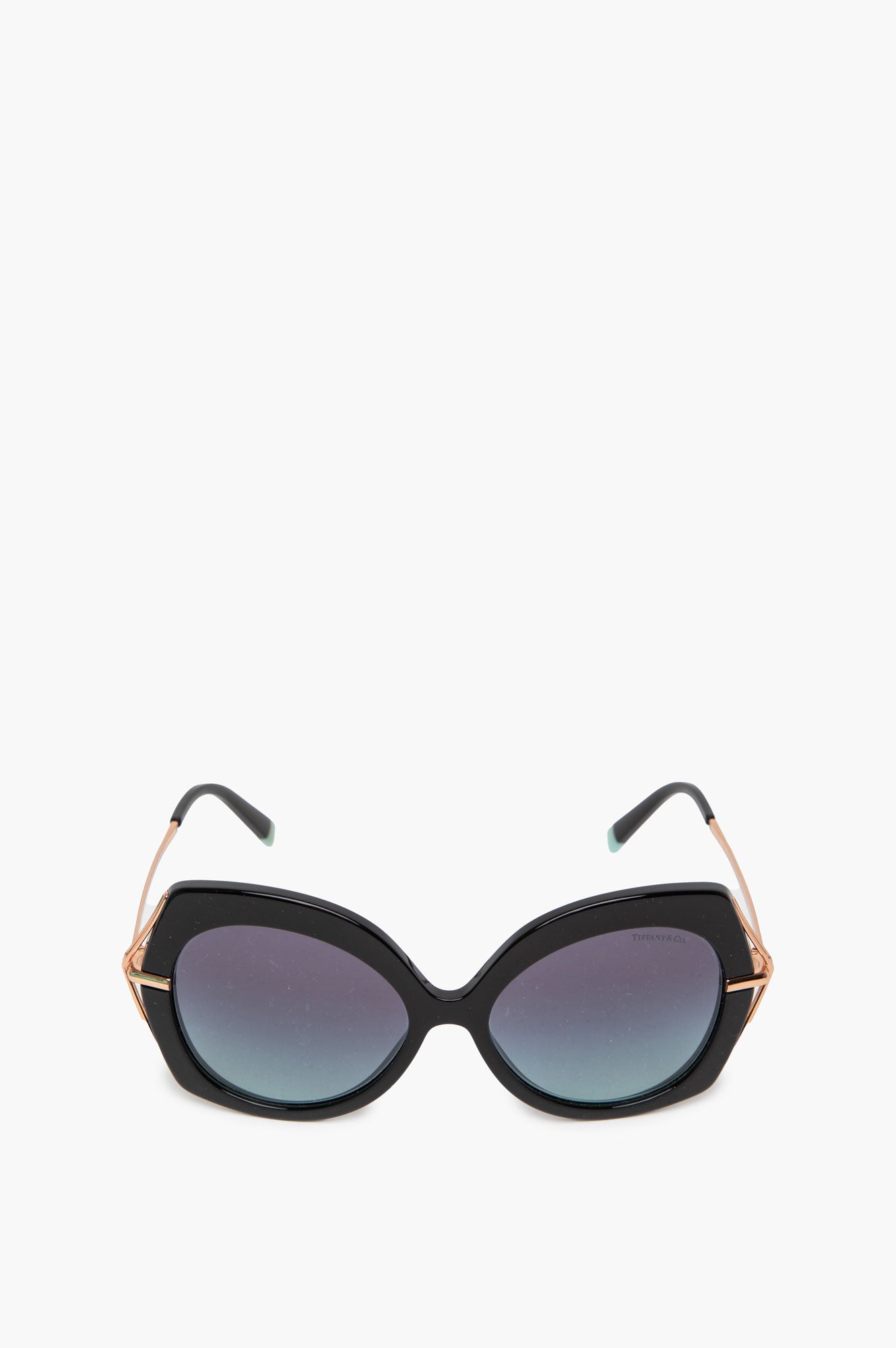 Tiffany & Co Blue Gradient Metal Sunglasses