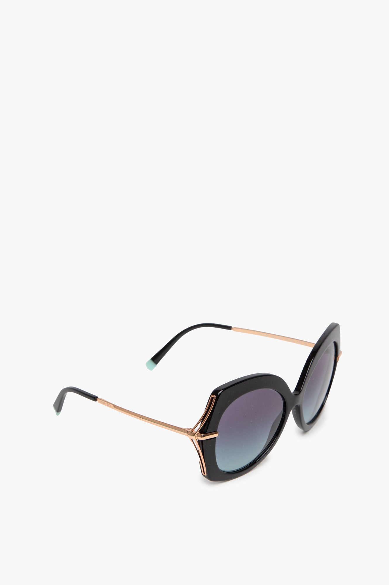Tiffany & Co Blue Gradient Metal Sunglasses