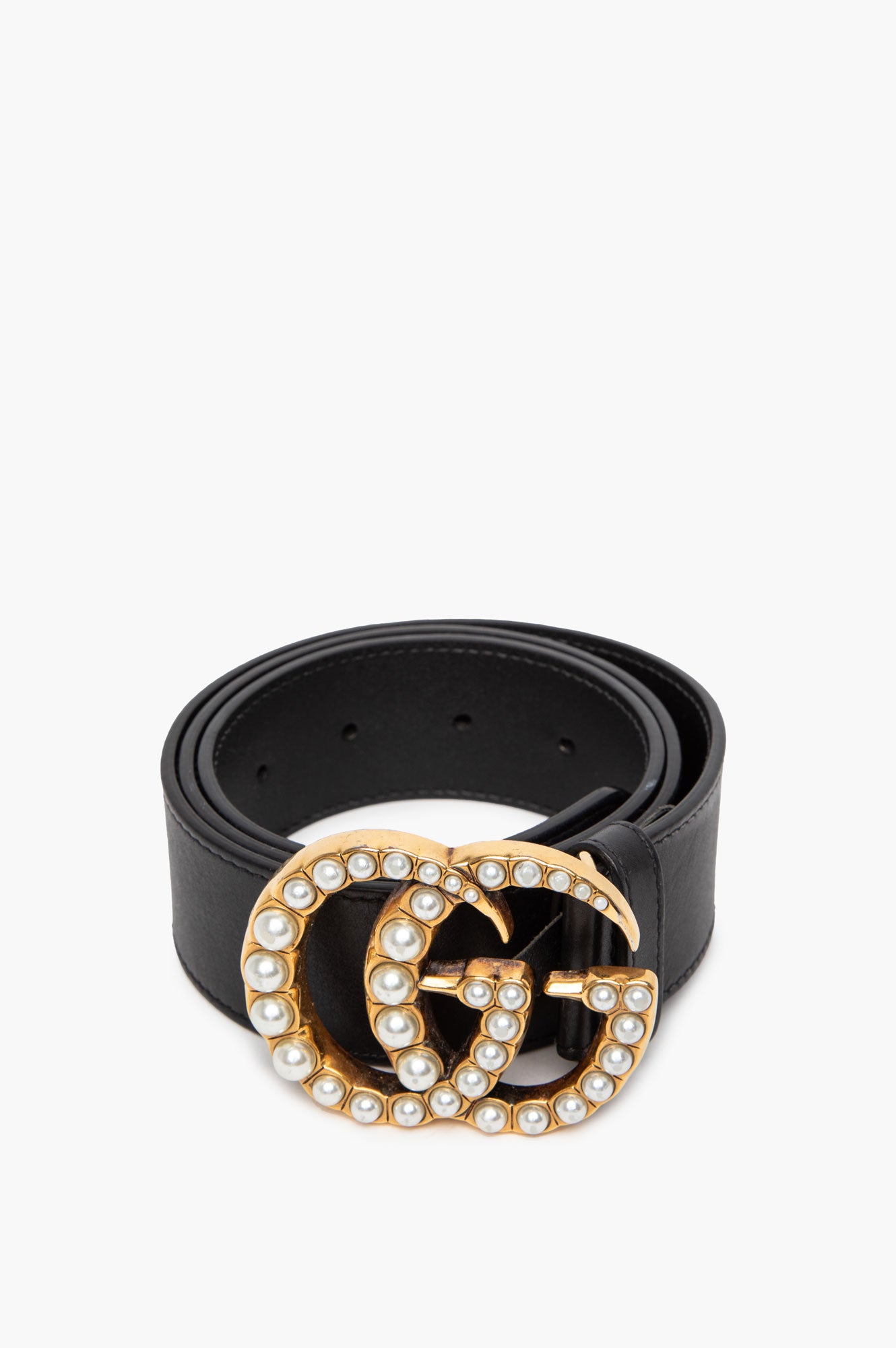 Gucci GG Marmont Pearl 38mm Belt Size 80