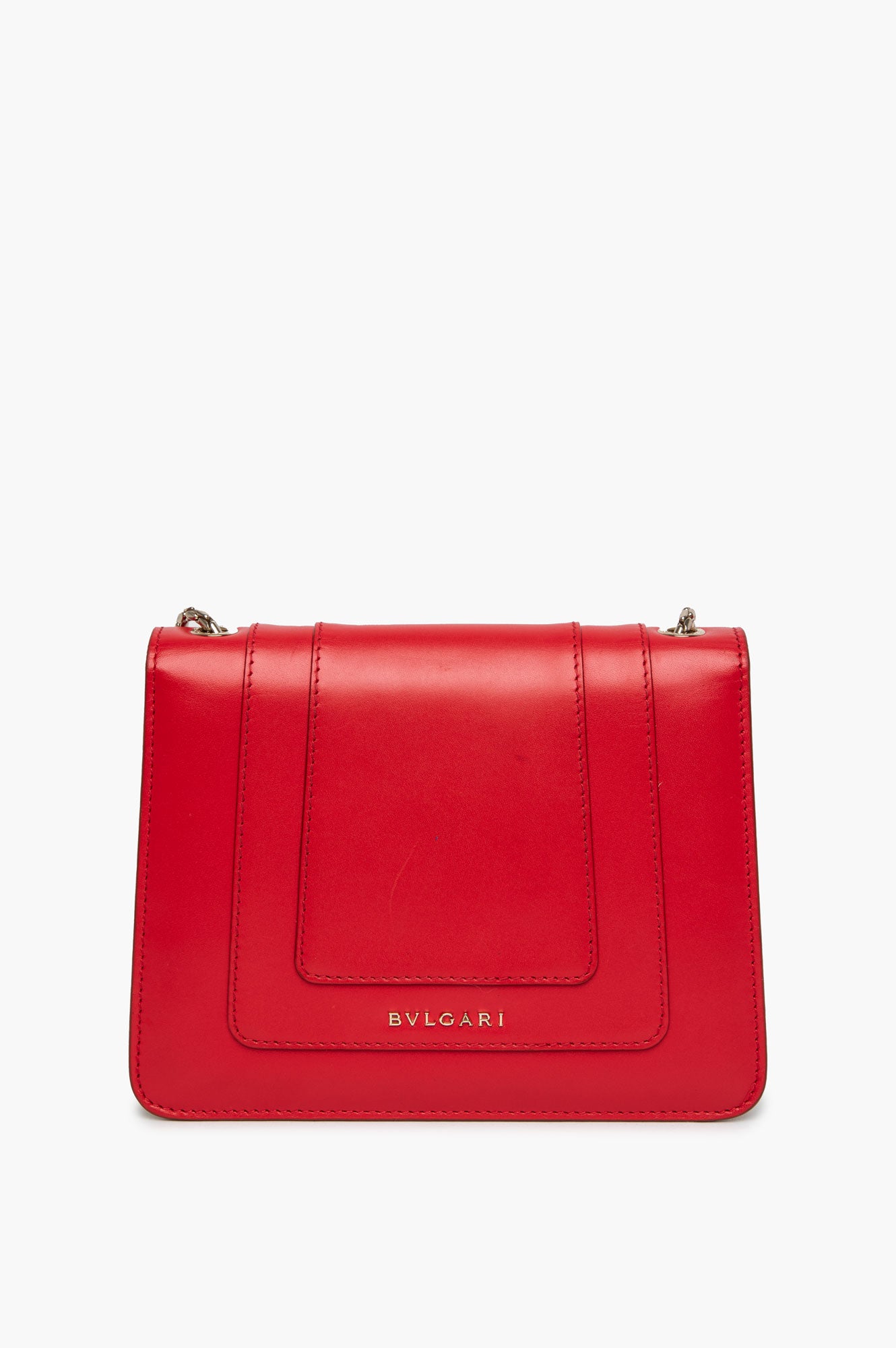 BVLGARI Serpenti Forever Red Calf Leather Small Crossbody Bag