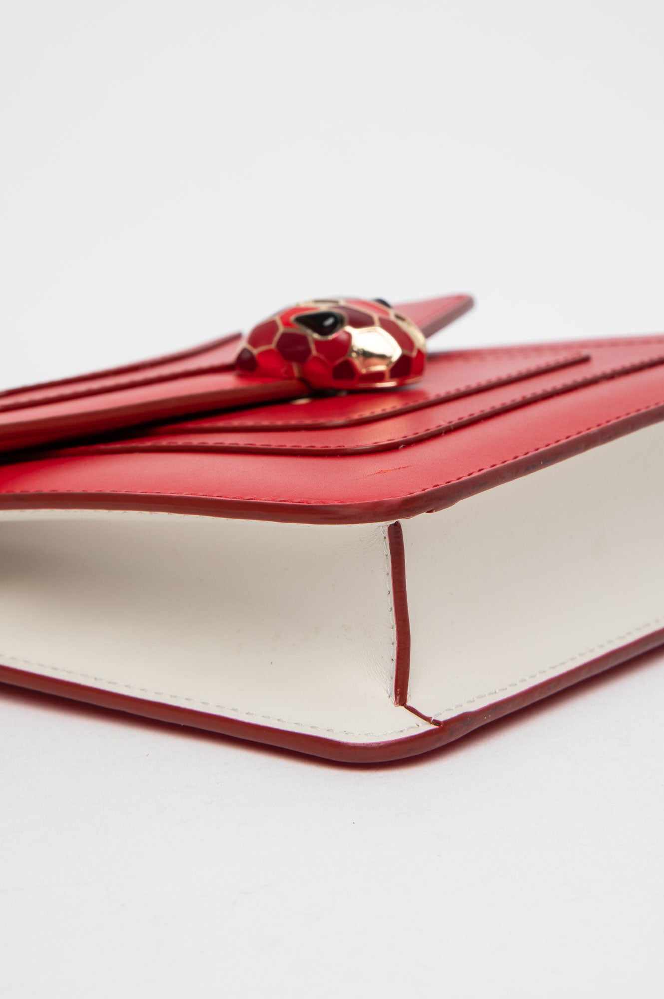 BVLGARI Serpenti Forever Red Calf Leather Small Crossbody Bag