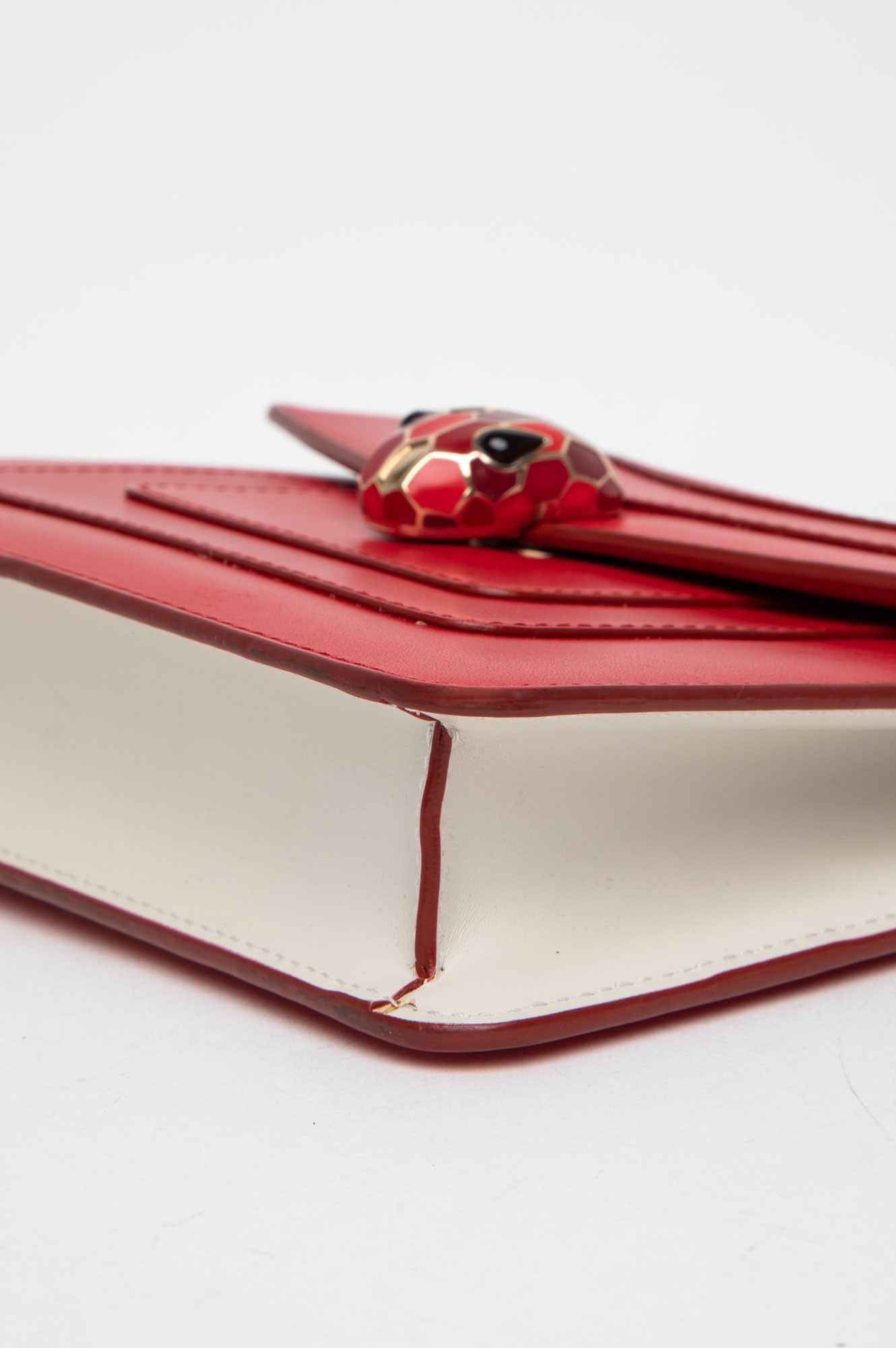 BVLGARI Serpenti Forever Red Calf Leather Small Crossbody Bag