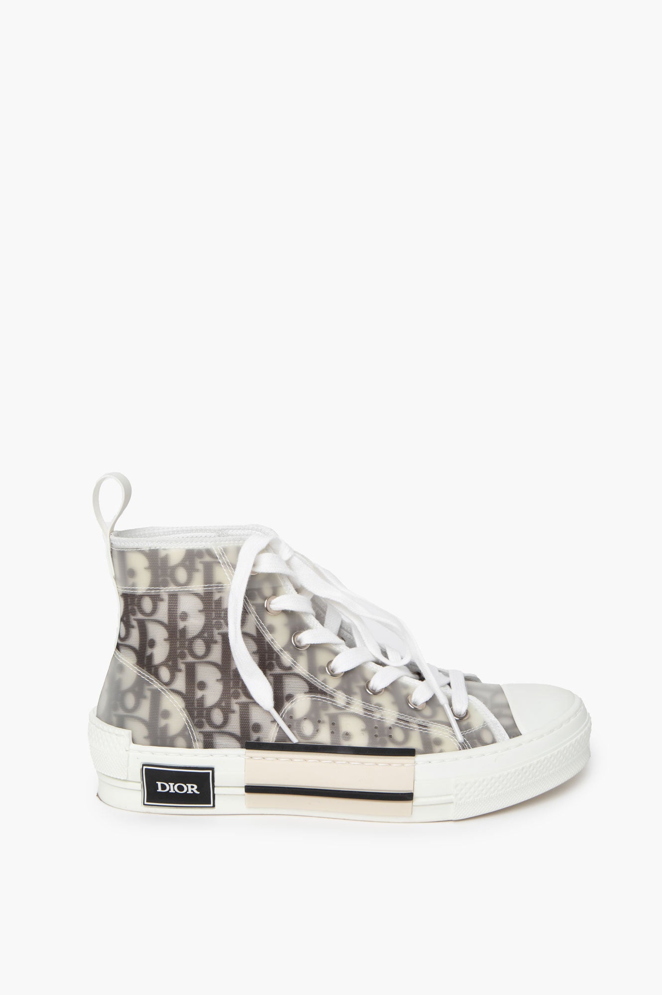 Christian Dior Black Oblique High-top Sneaker 37