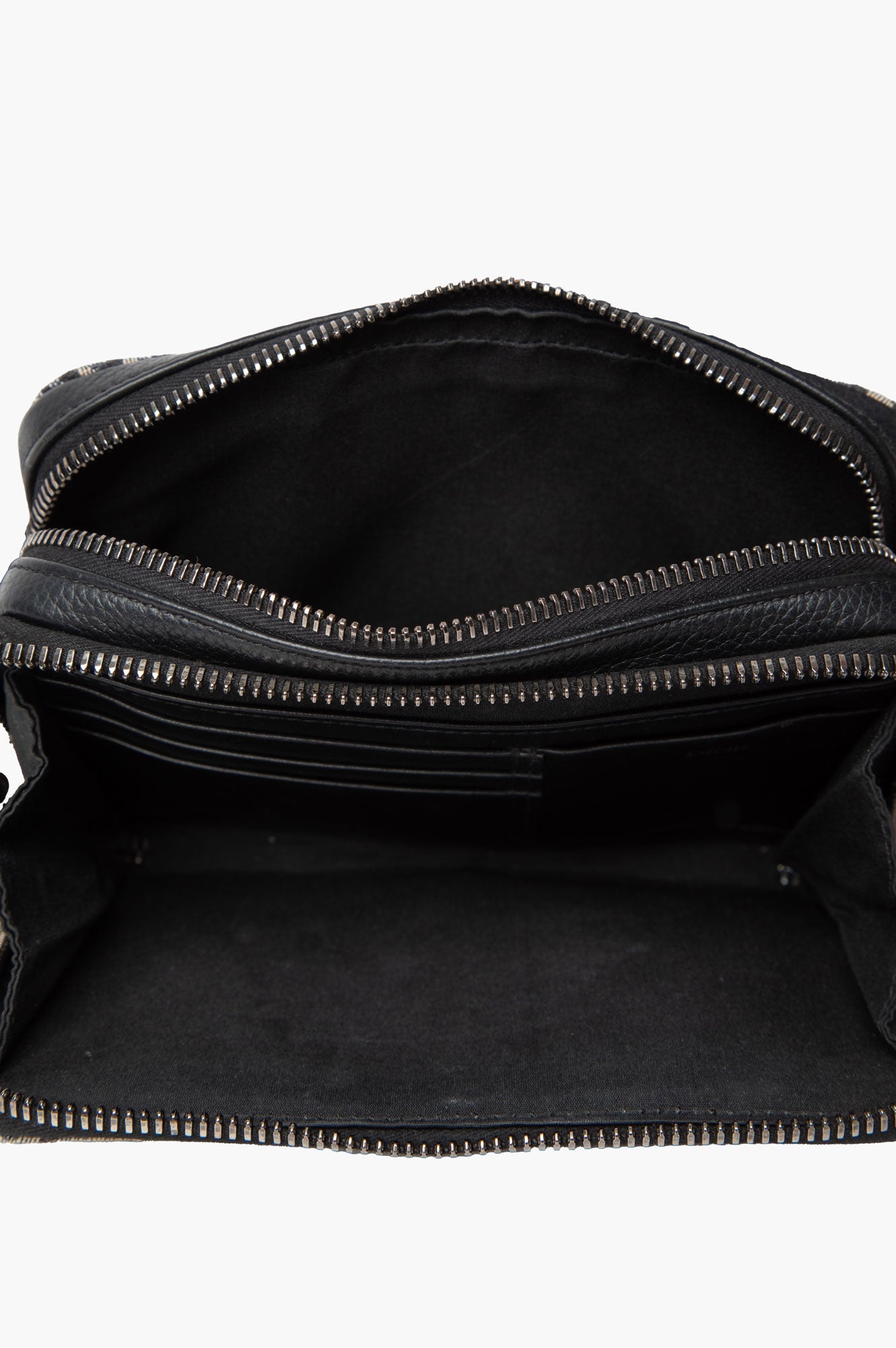 Christian Dior Blue Oblique Double Zip Messenger Bag