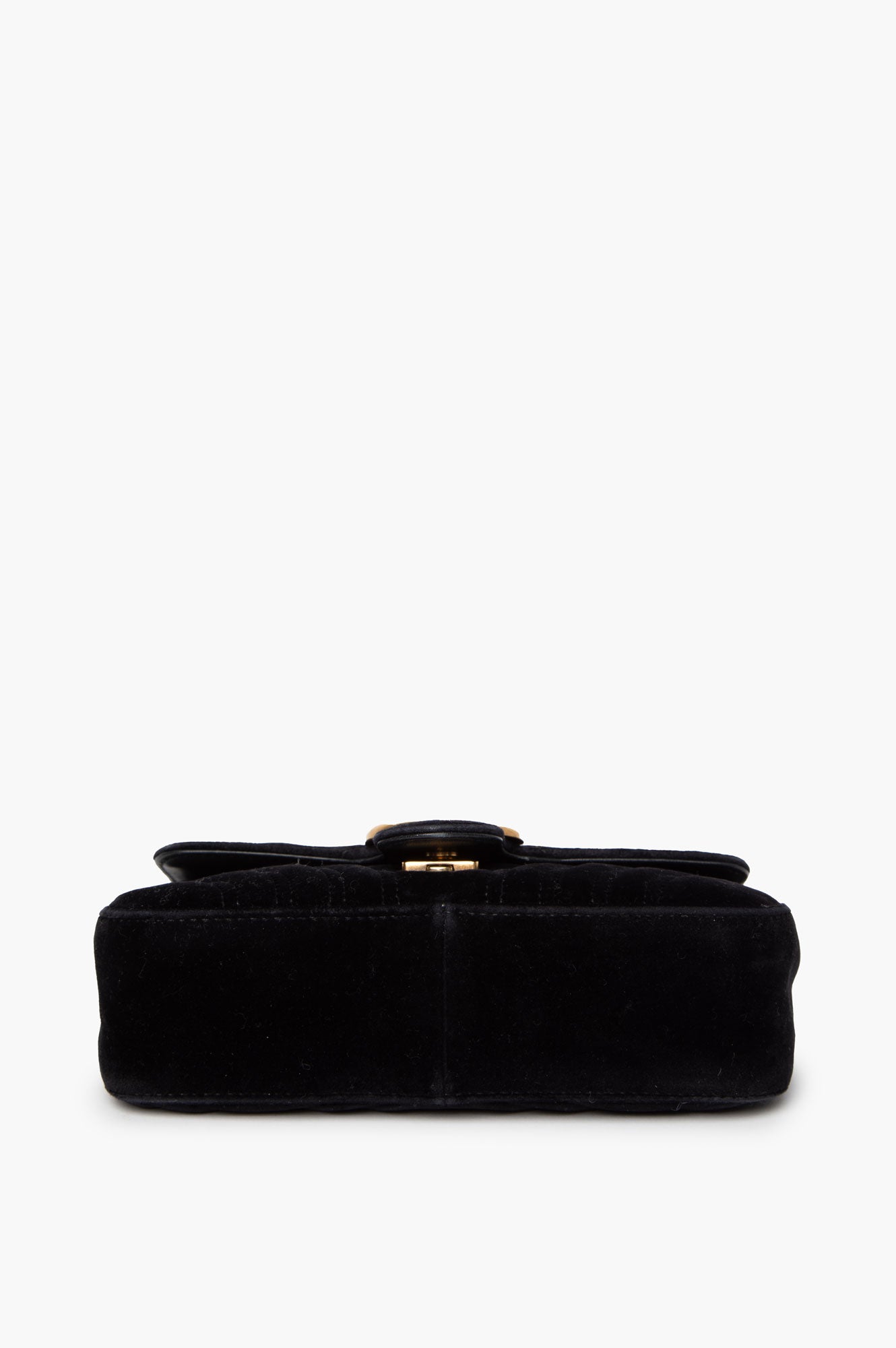 Gucci Black GG Marmont Mini Velvet Bag