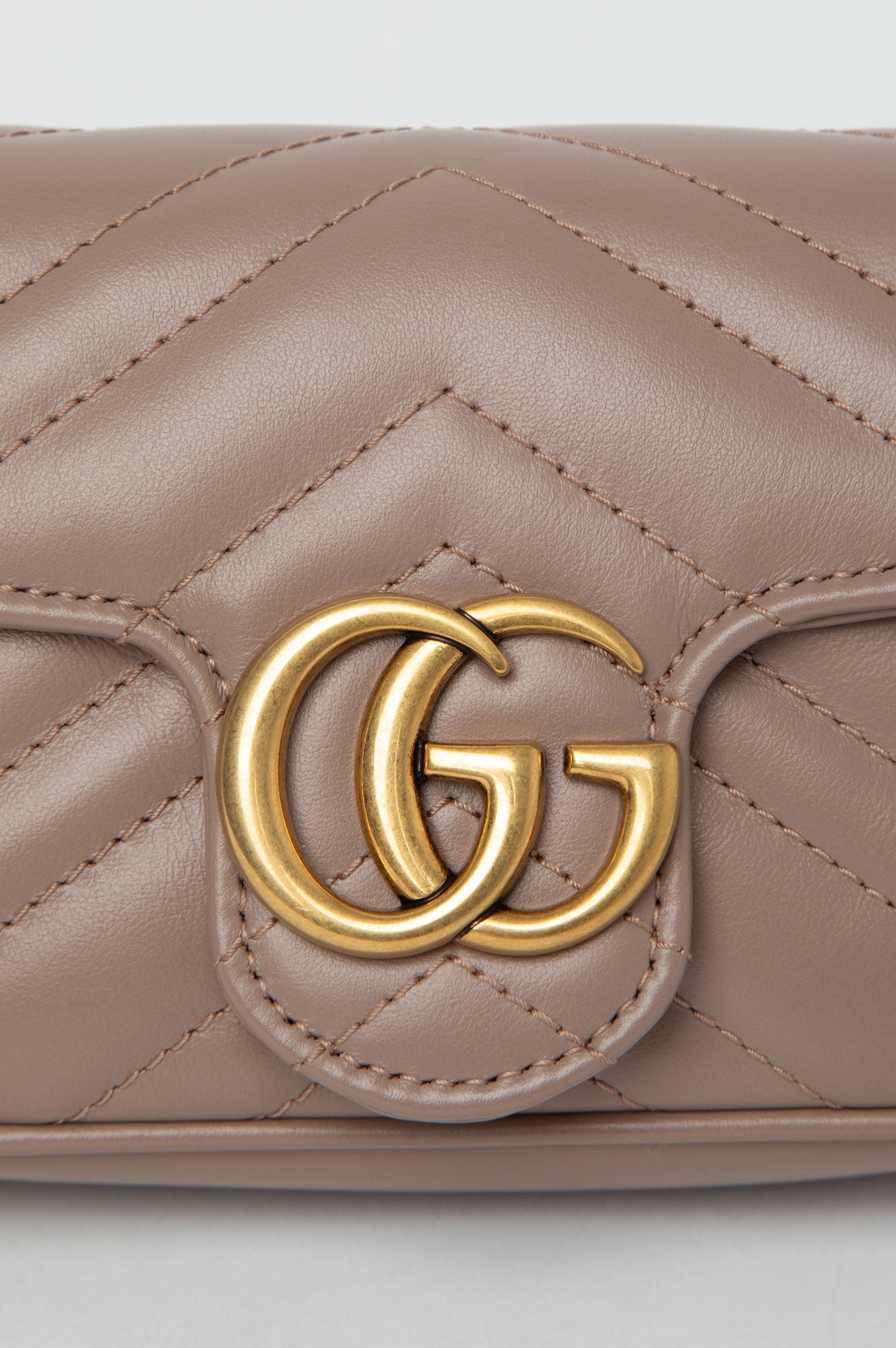 Gucci Taupe Marmot Super Mini Bag