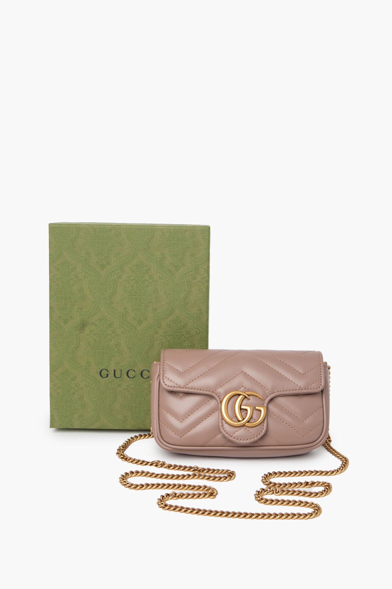 Gucci Taupe Marmot Super Mini Bag