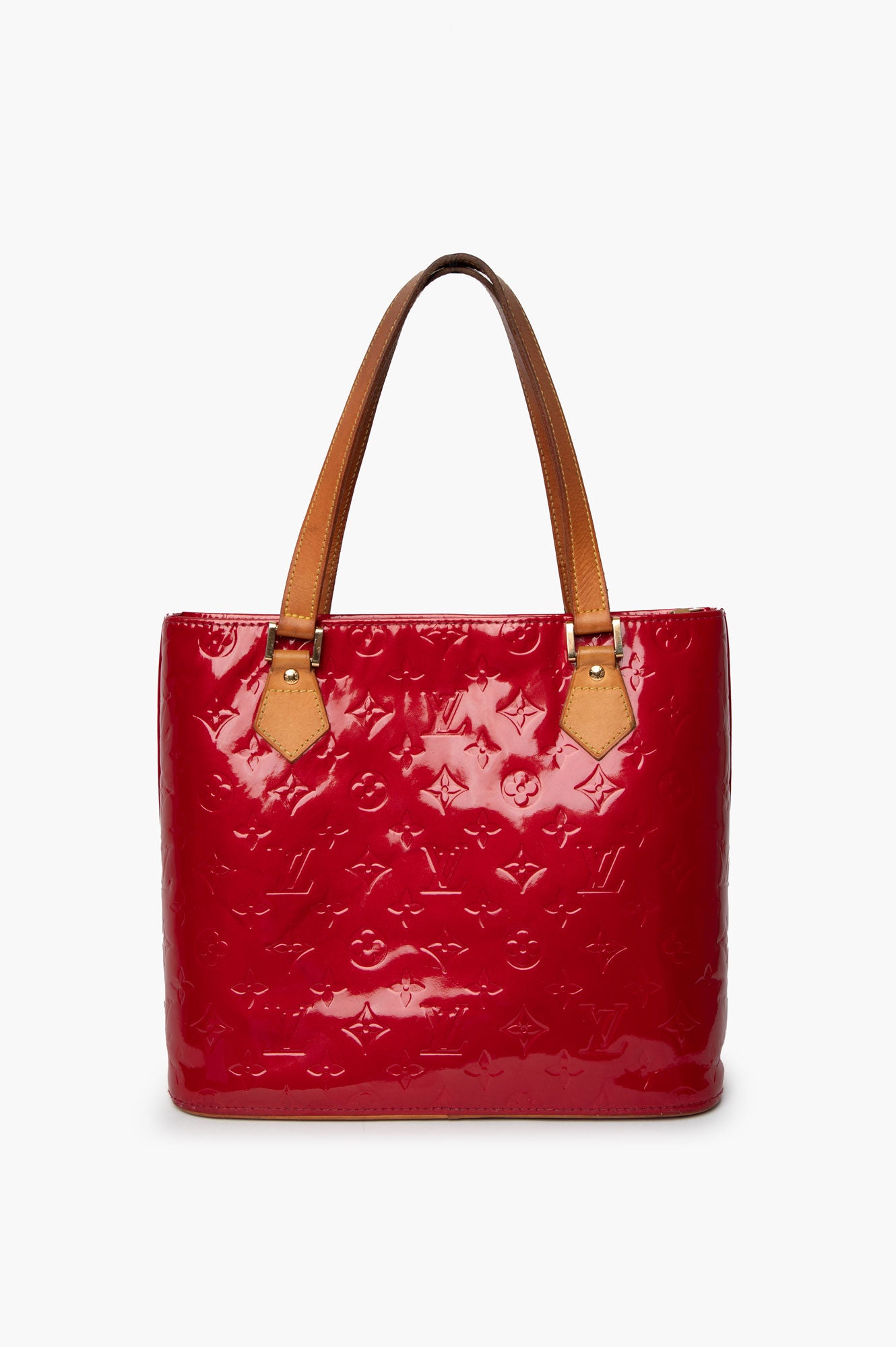 Louis Vuitton 2007 Red Vernis Houston Tote Bag