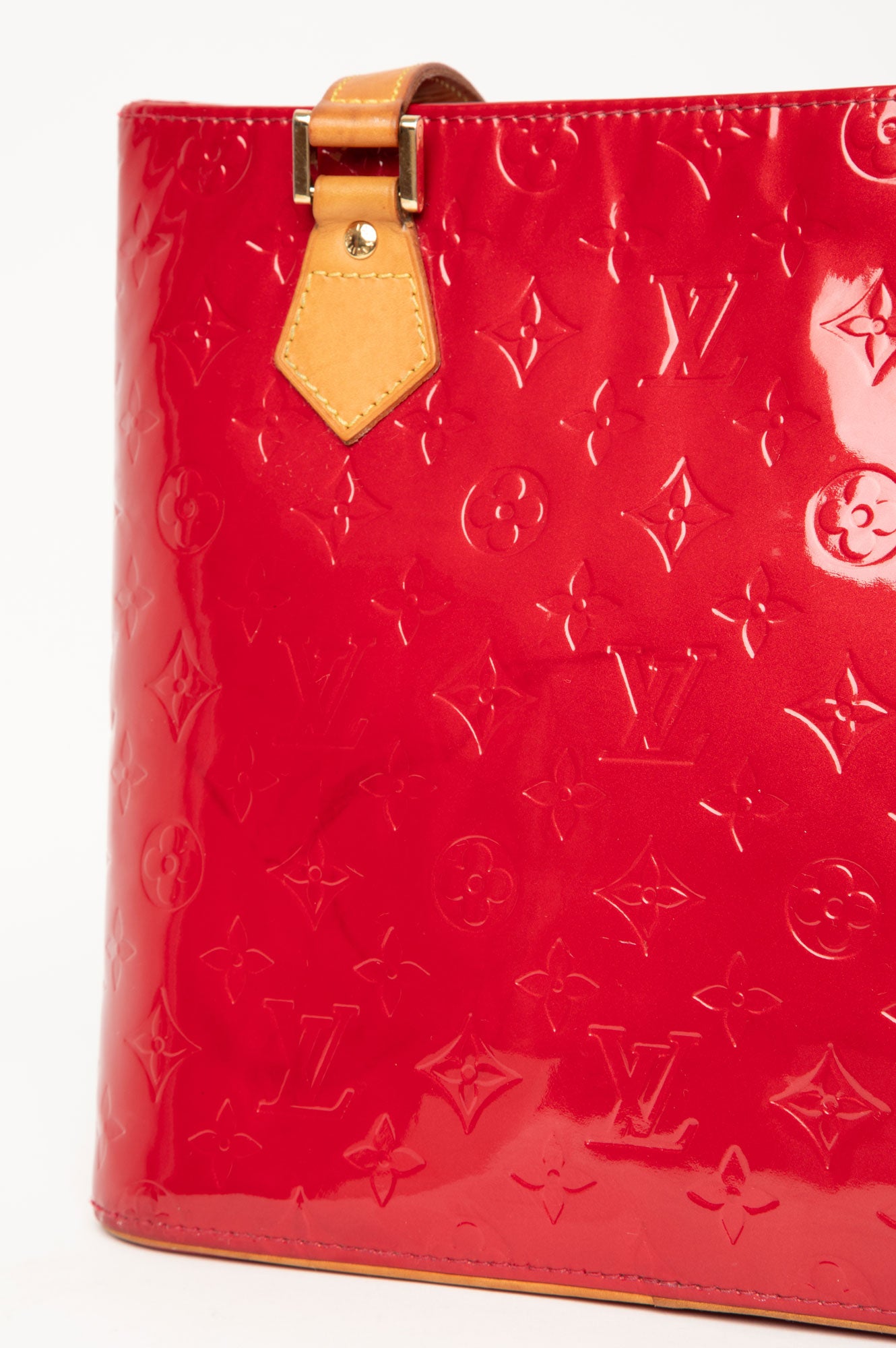 Louis Vuitton 2007 Red Vernis Houston Tote Bag