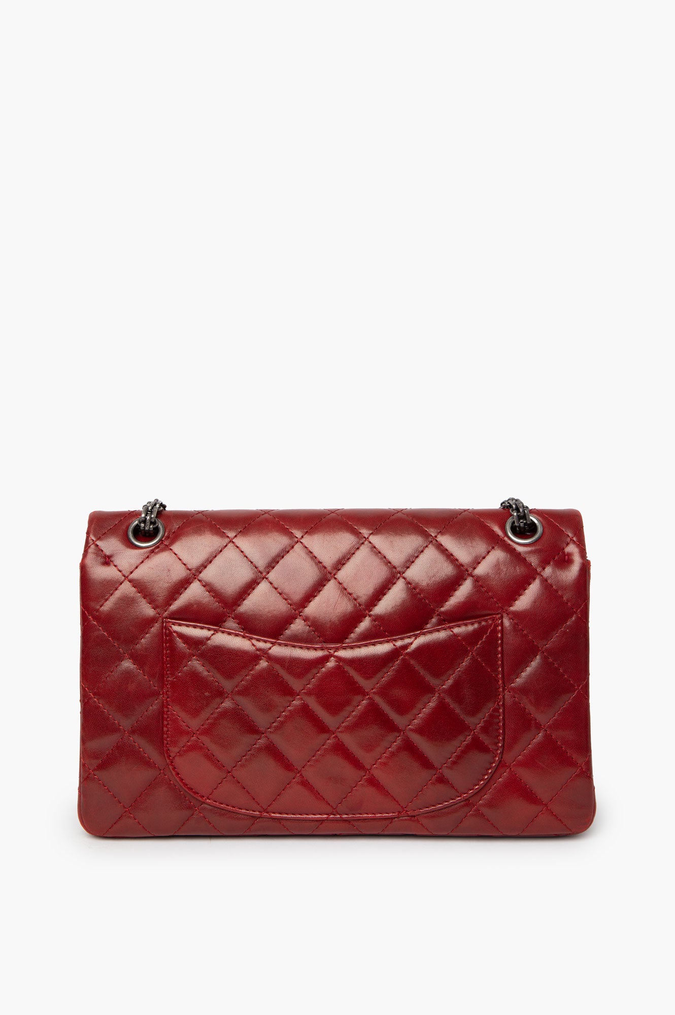 Chanel 2010 Red Aged Calfskin 2.55 Reissue Bag