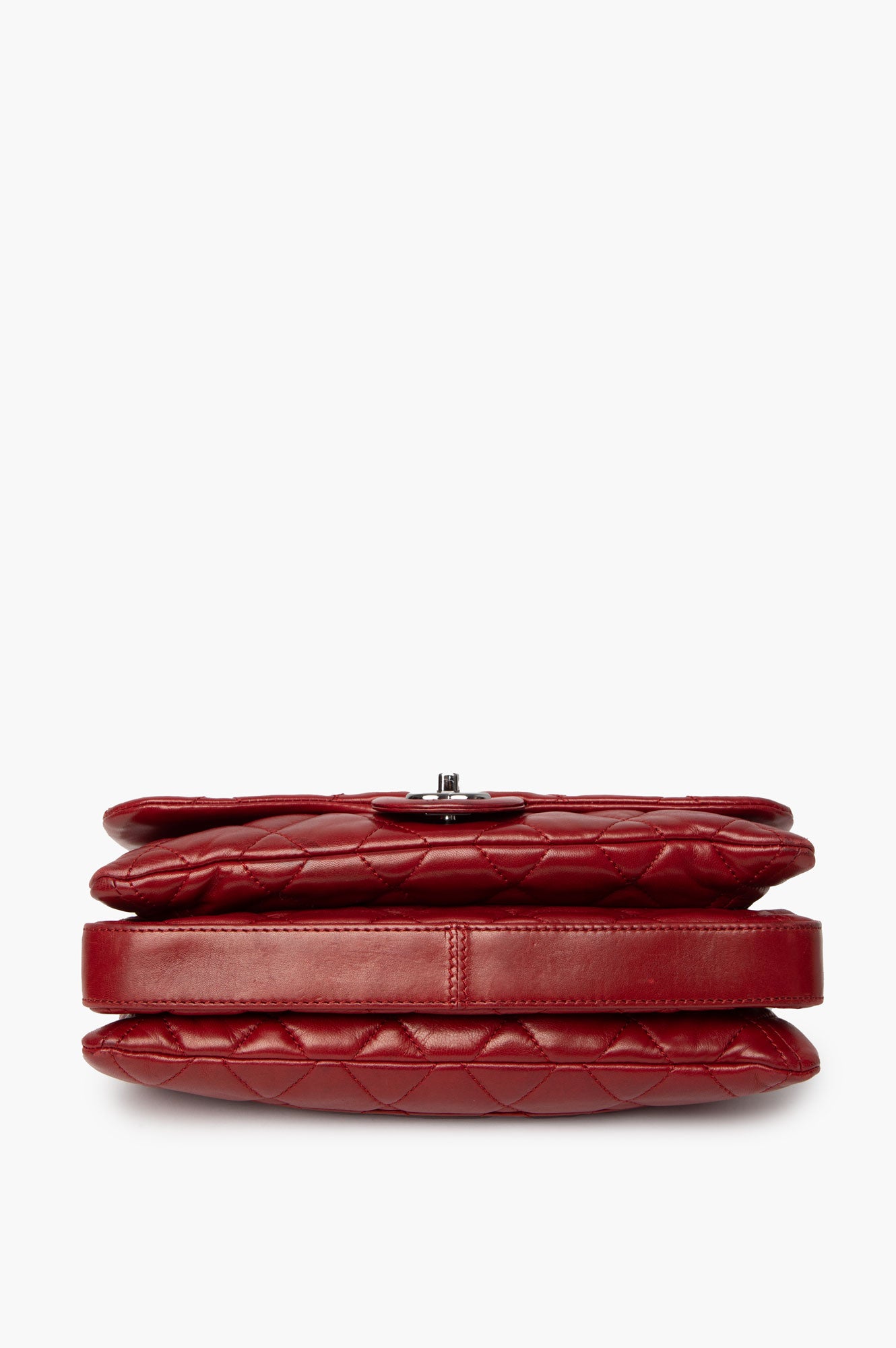 Chanel 2012 Red Lambskin Flap Bag