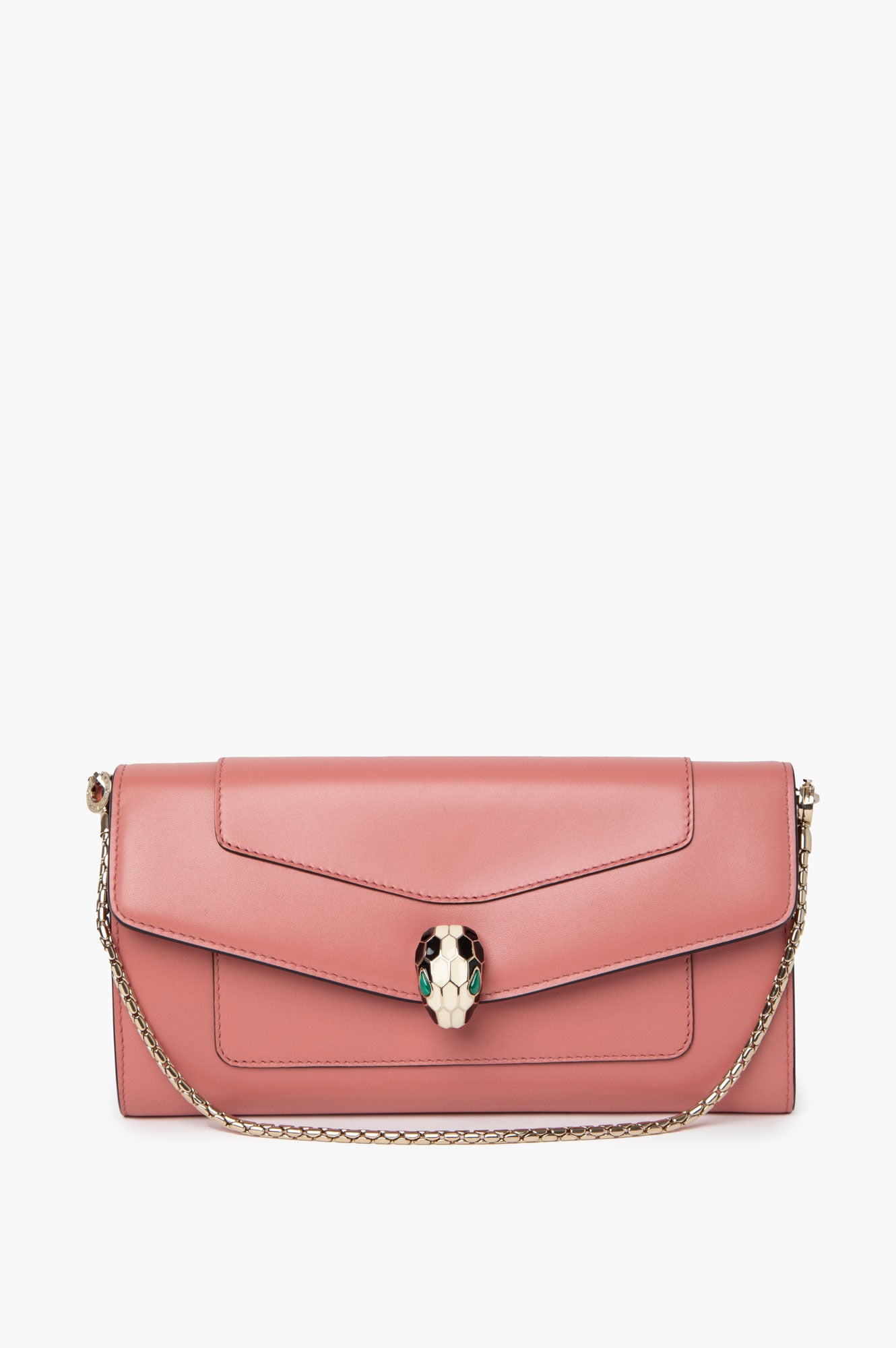 Bvlgari Pink Serpenti Forever Wallet On Chain