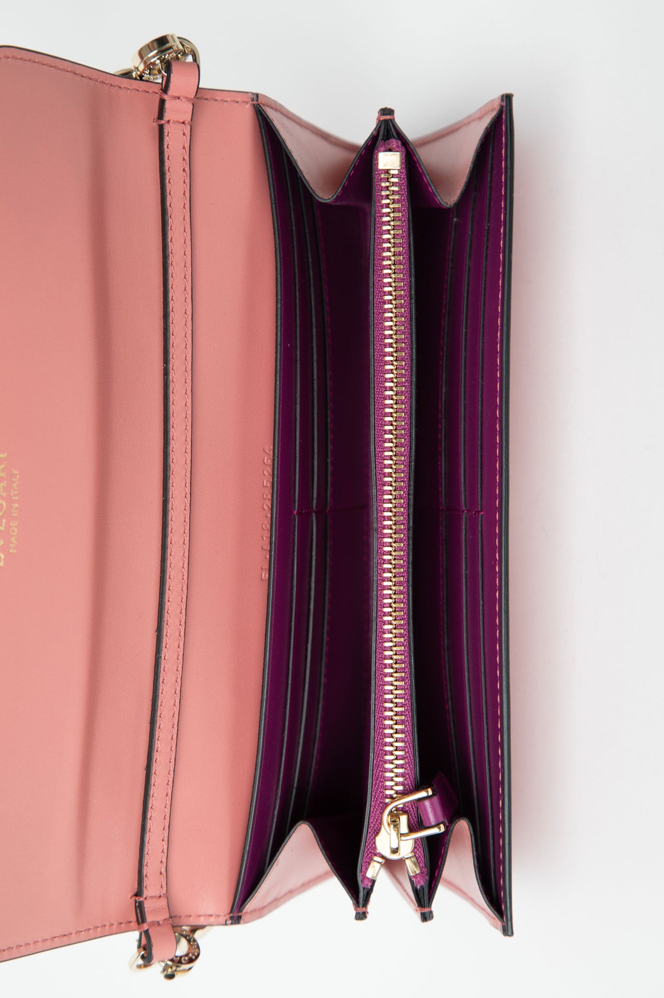 Bvlgari Pink Serpenti Forever Wallet On Chain