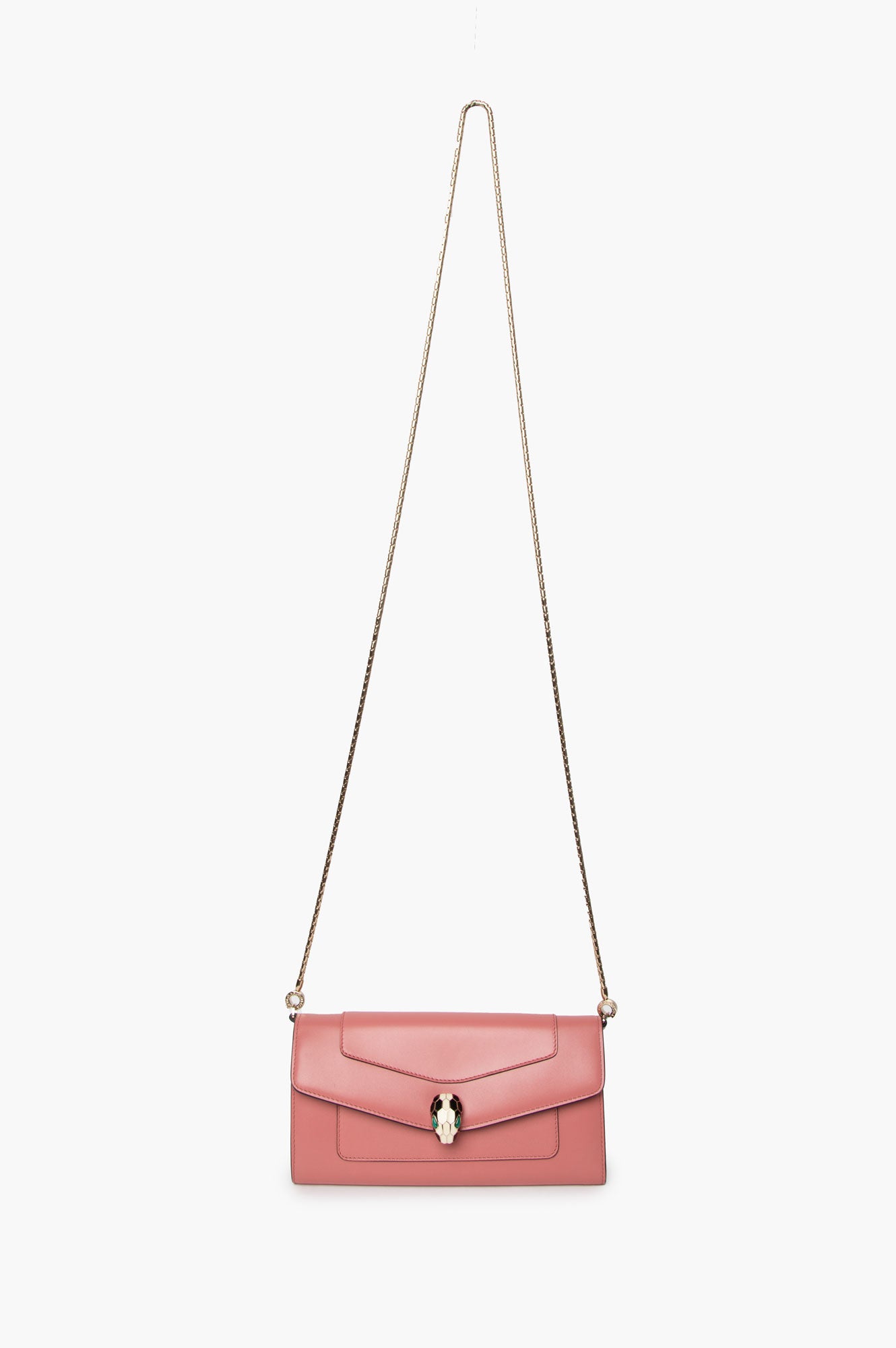 Bvlgari Pink Serpenti Forever Wallet On Chain