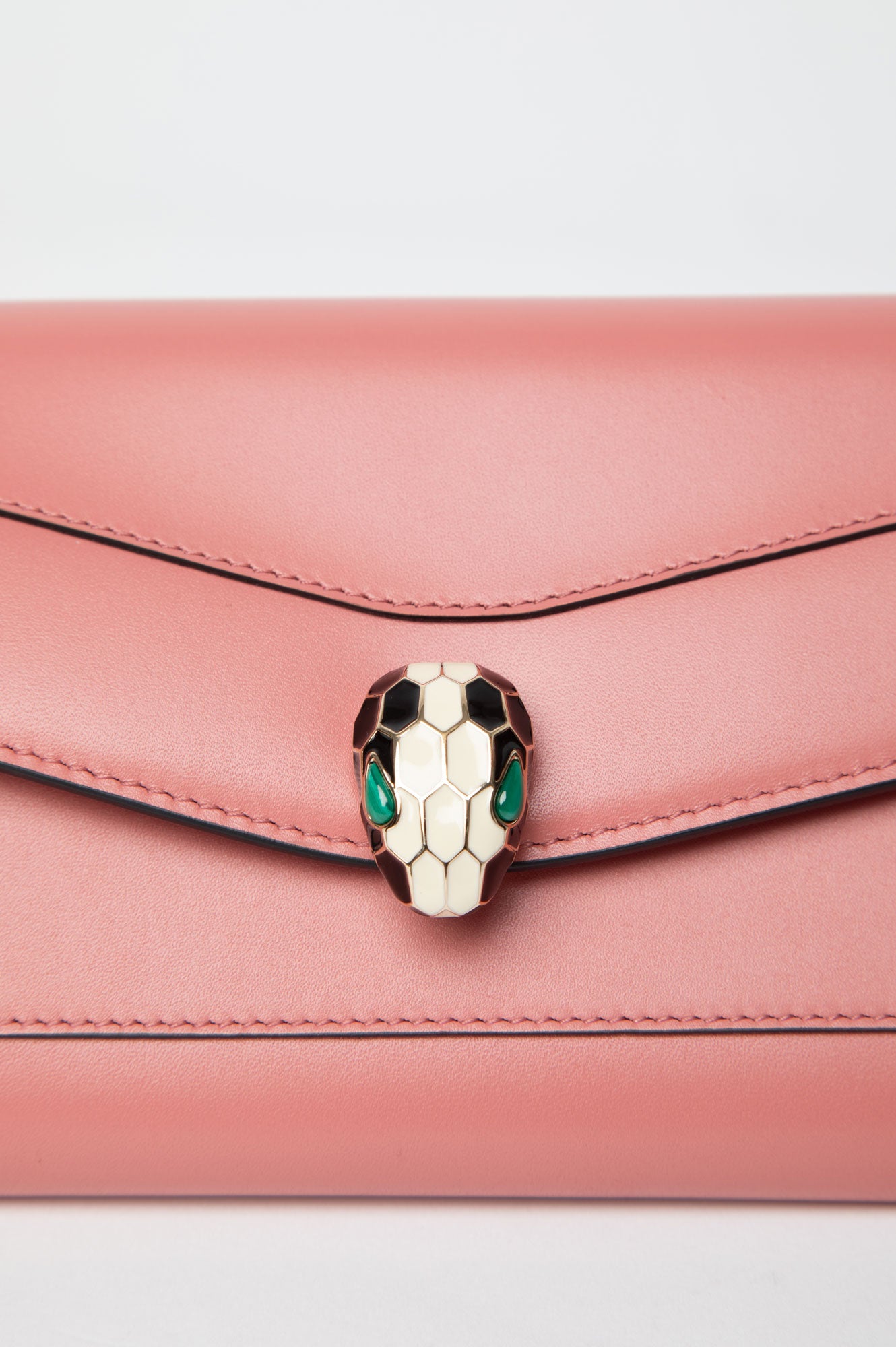 Bvlgari Pink Serpenti Forever Wallet On Chain