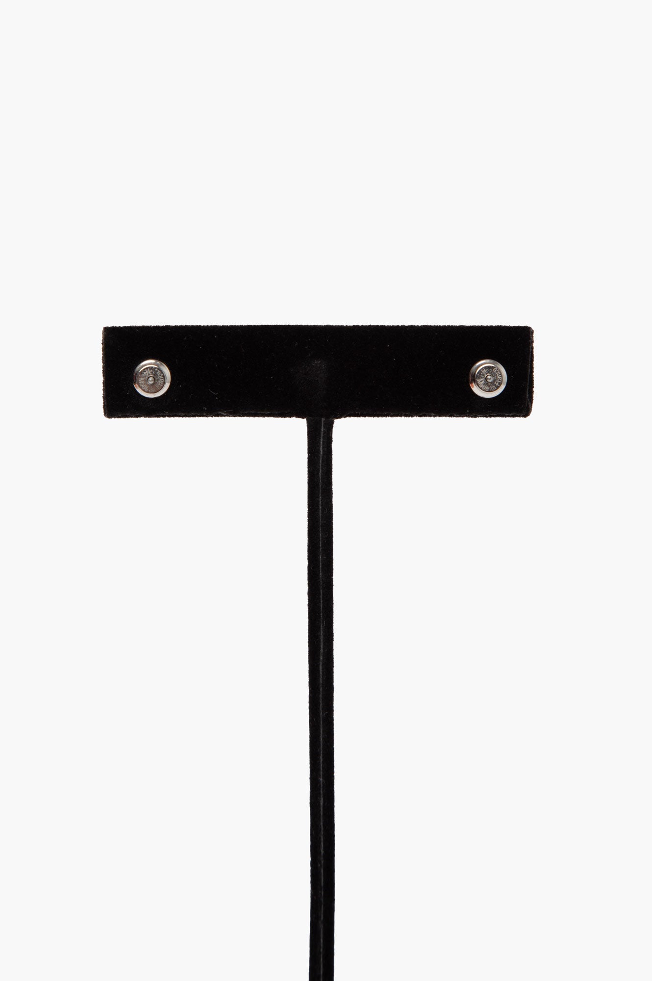 Hermes Silver and Grey Mini Pop H Earrings