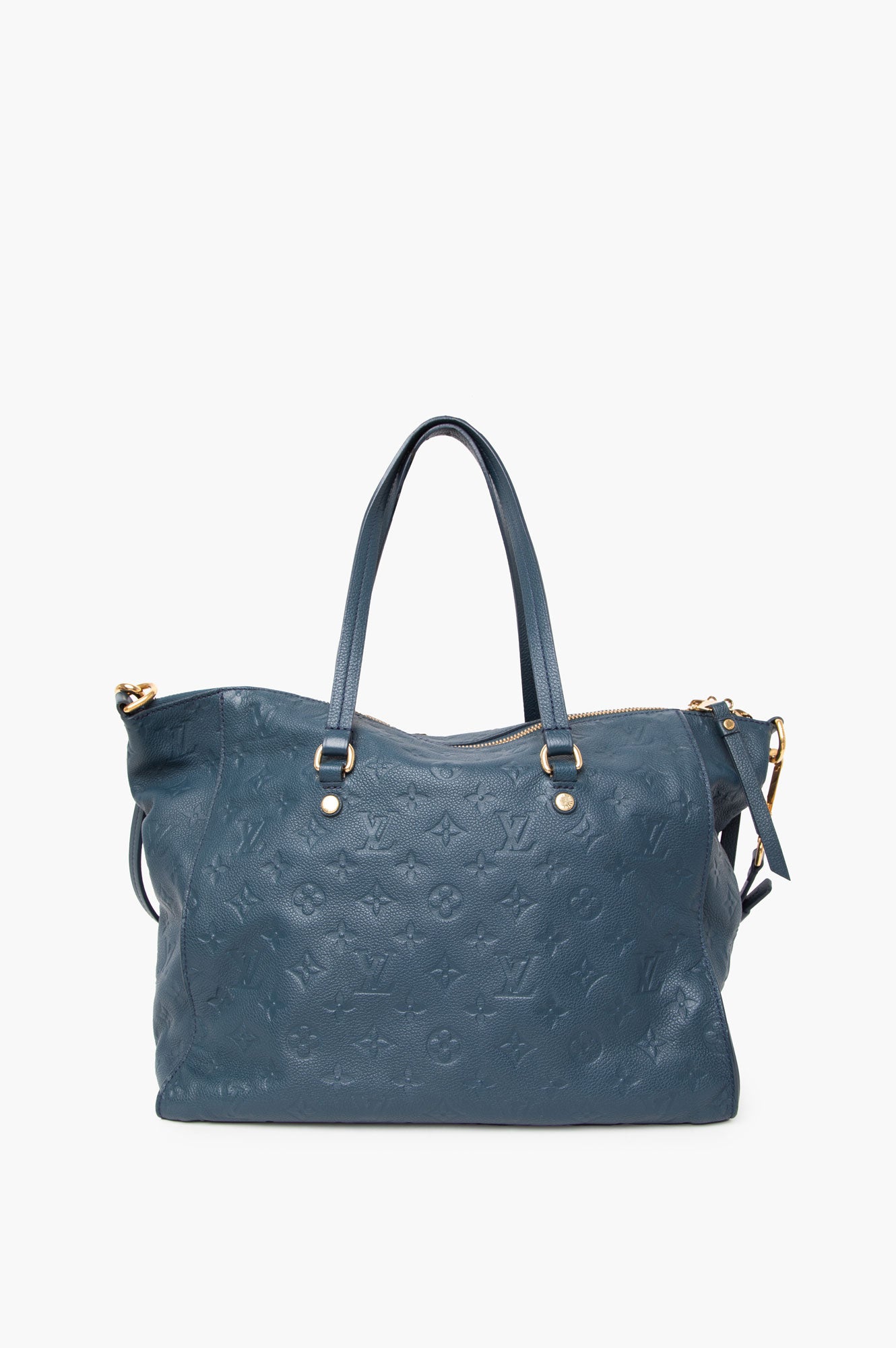 Louis Vuitton Blue Infini Monogram Empreinte Leather Lumineuse Bag