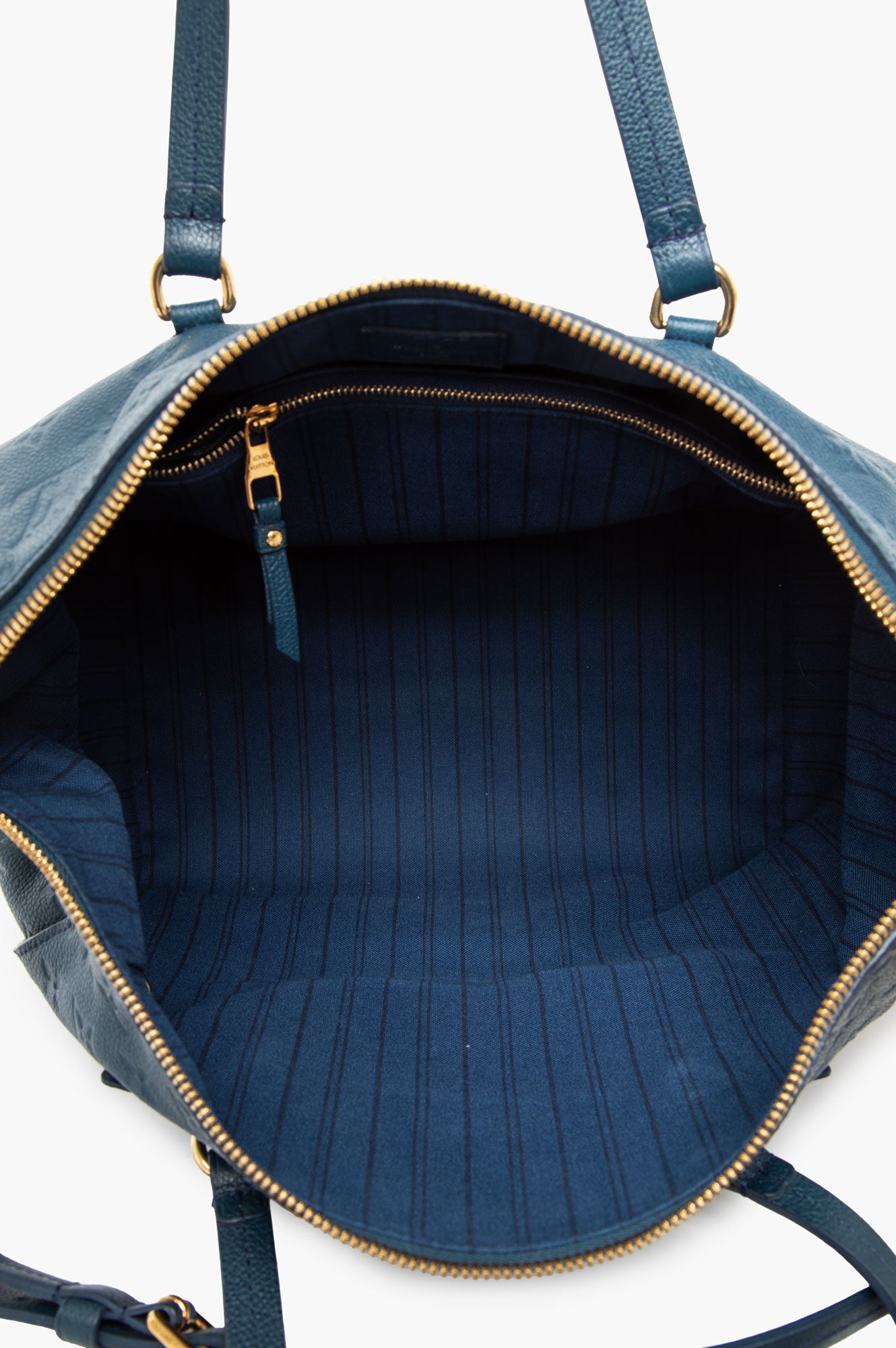 Louis Vuitton Blue Infini Monogram Empreinte Leather Lumineuse Bag