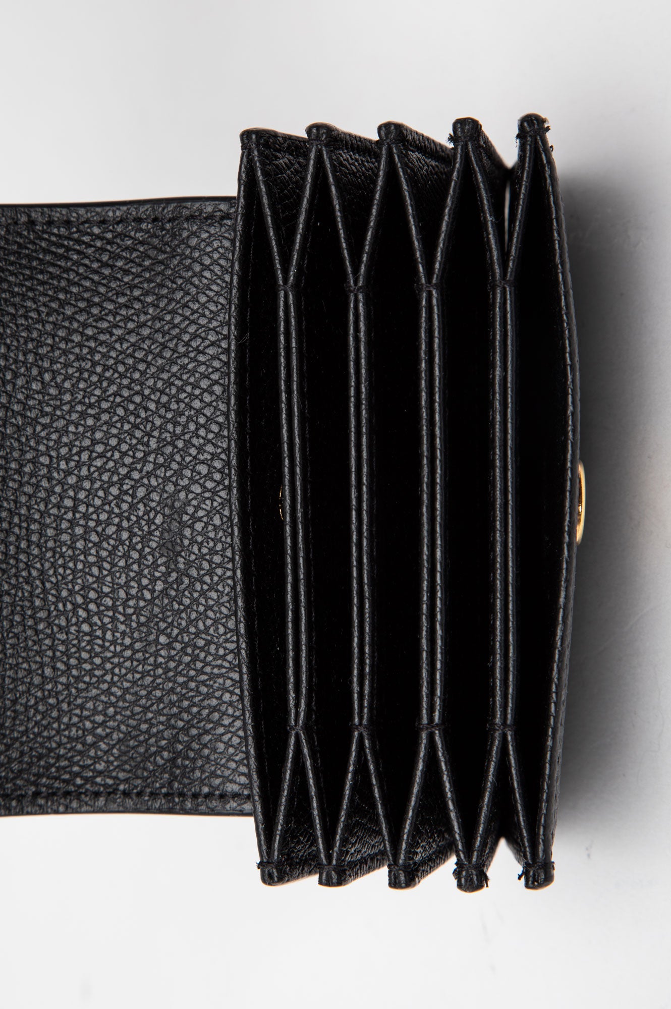 Valentino Black VLogo Signature Card Case