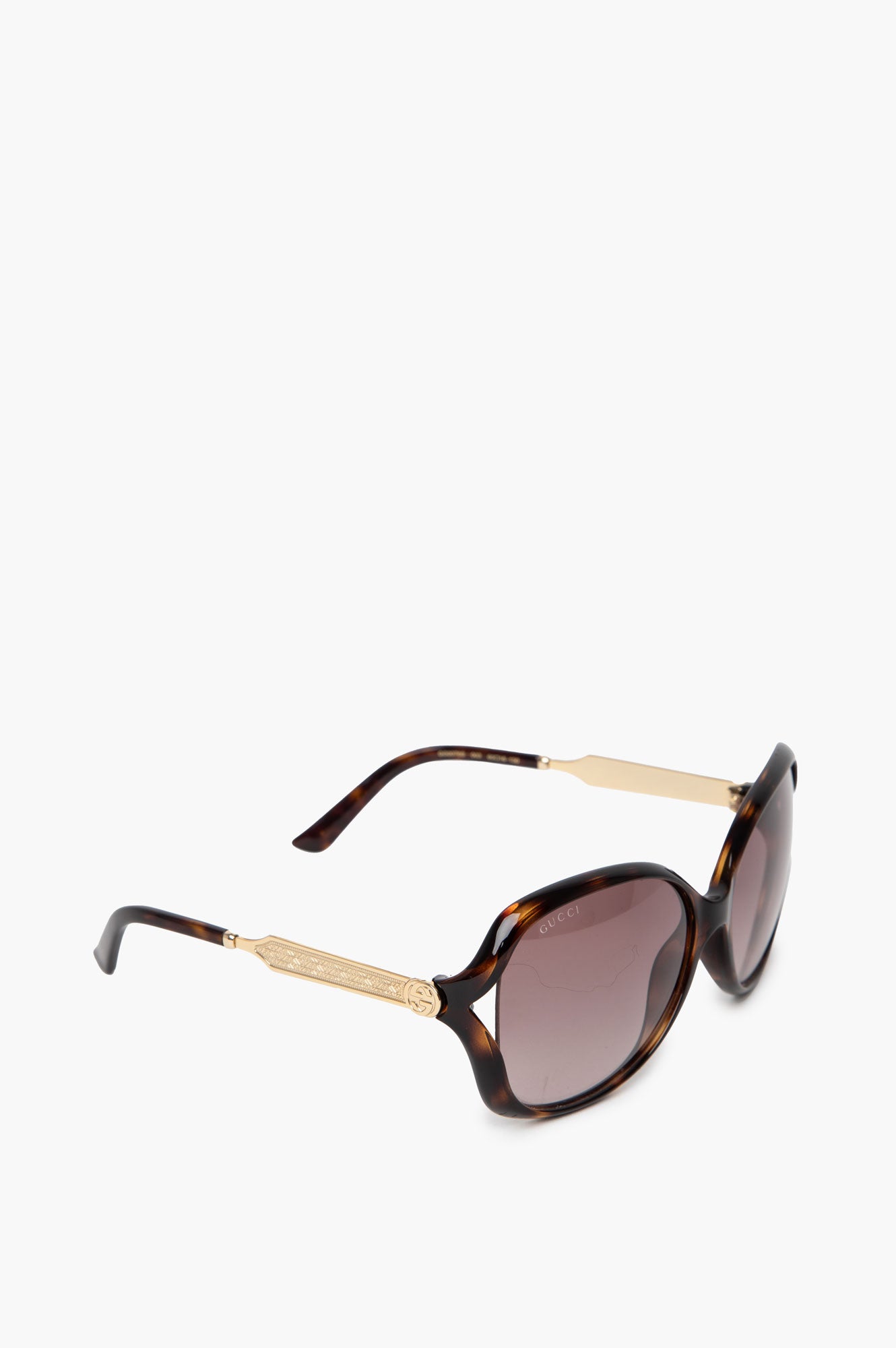 Gucci GG076S Tortoise Oversized Sunglasses
